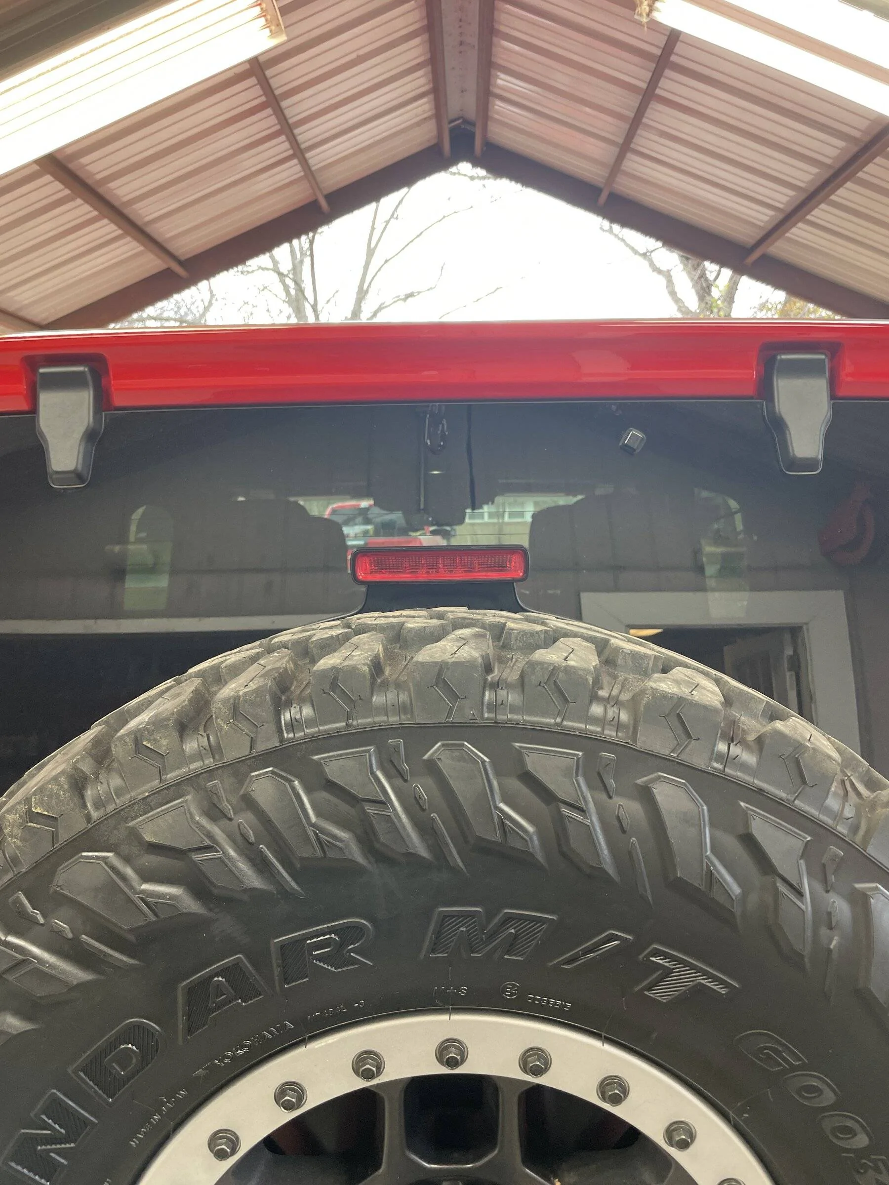 Jeep Wrangler JL Mopar 3rd Brake Light Relocation Bracket - Jeepeto III Take off 5560FDAE-EC85-470B-B69F-06959DFC6795