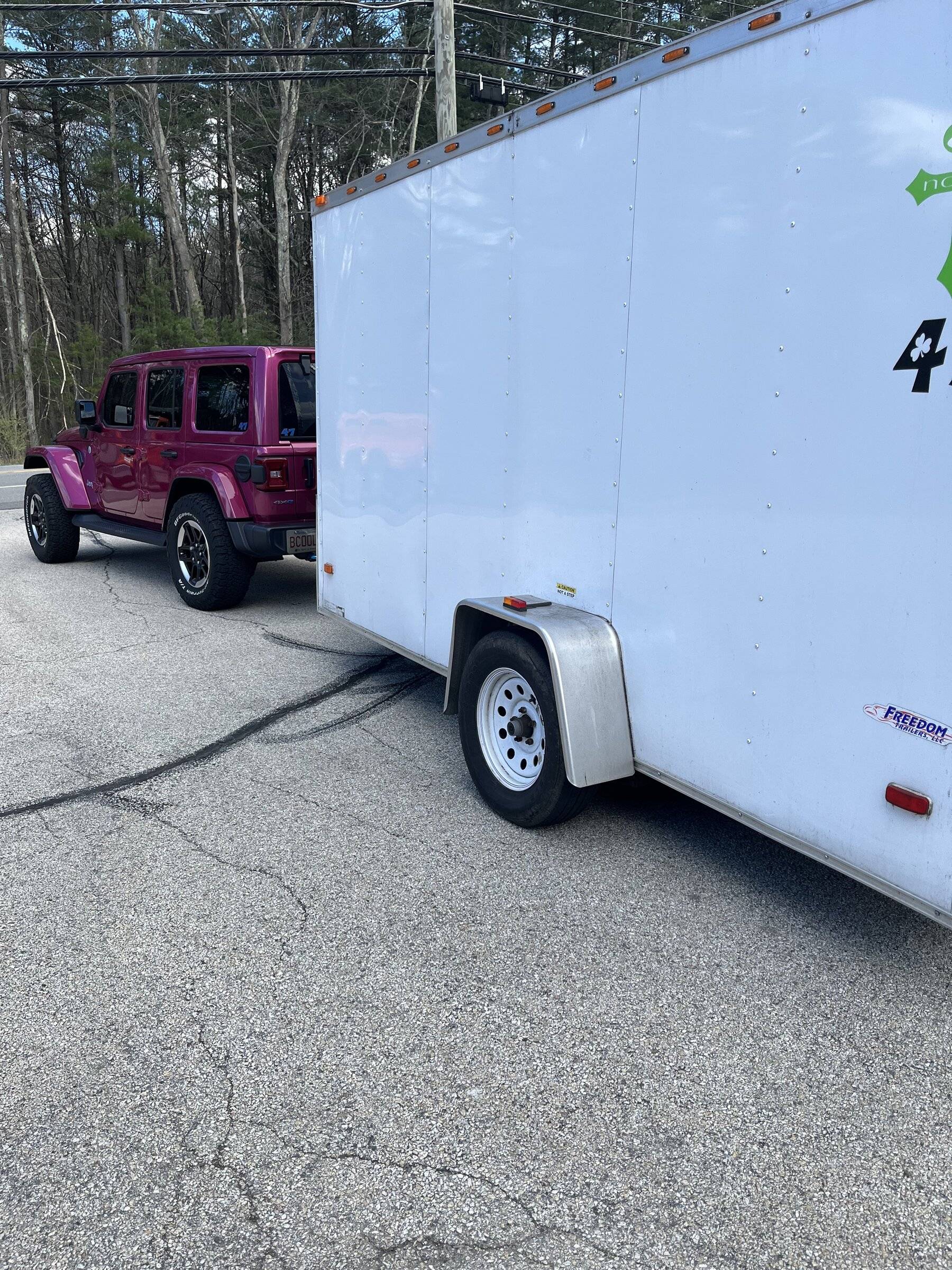 Jeep Wrangler JL Towing cargo trailer. 882D30F4-47DF-4613-8001-EA43A4EB3DA7