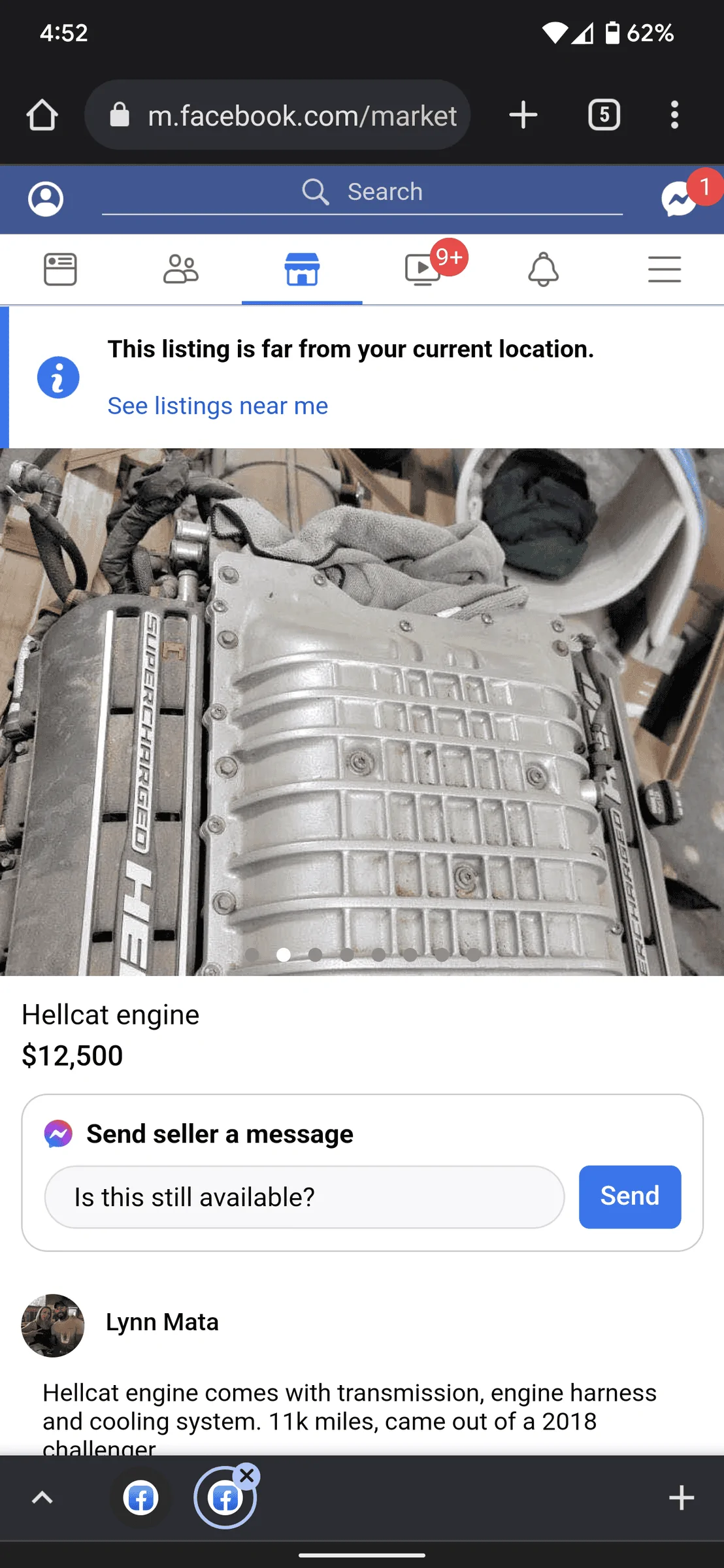 Jeep Wrangler JL Hellcat Engine for Sale Screenshot_20220517-165208