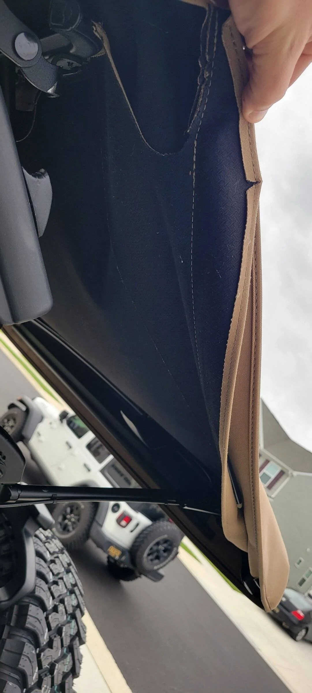 Jeep Wrangler JL Premium tan soft top question 20220523_181509