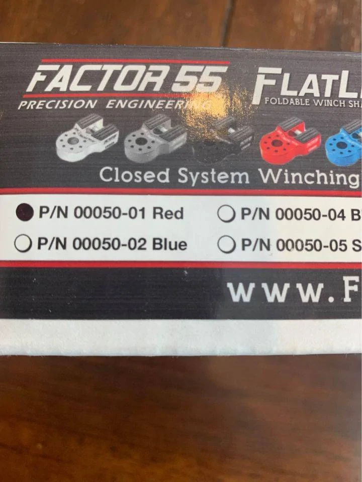 Jeep Wrangler JL NIB Factor 55 Flatlink Red Unopened 76EFD74E-AC4C-4923-96BD-5880518C08BF