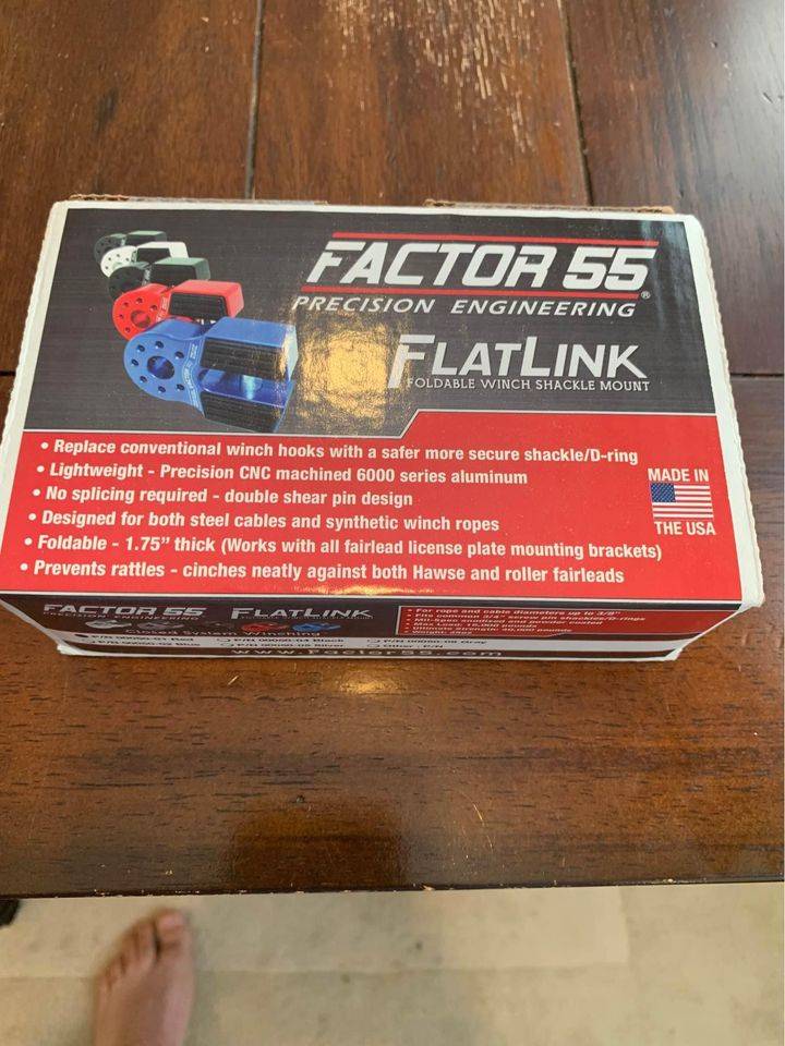 Jeep Wrangler JL NIB Factor 55 Flatlink Red Unopened 448C0F44-3D46-4846-ADF2-A84E56574668