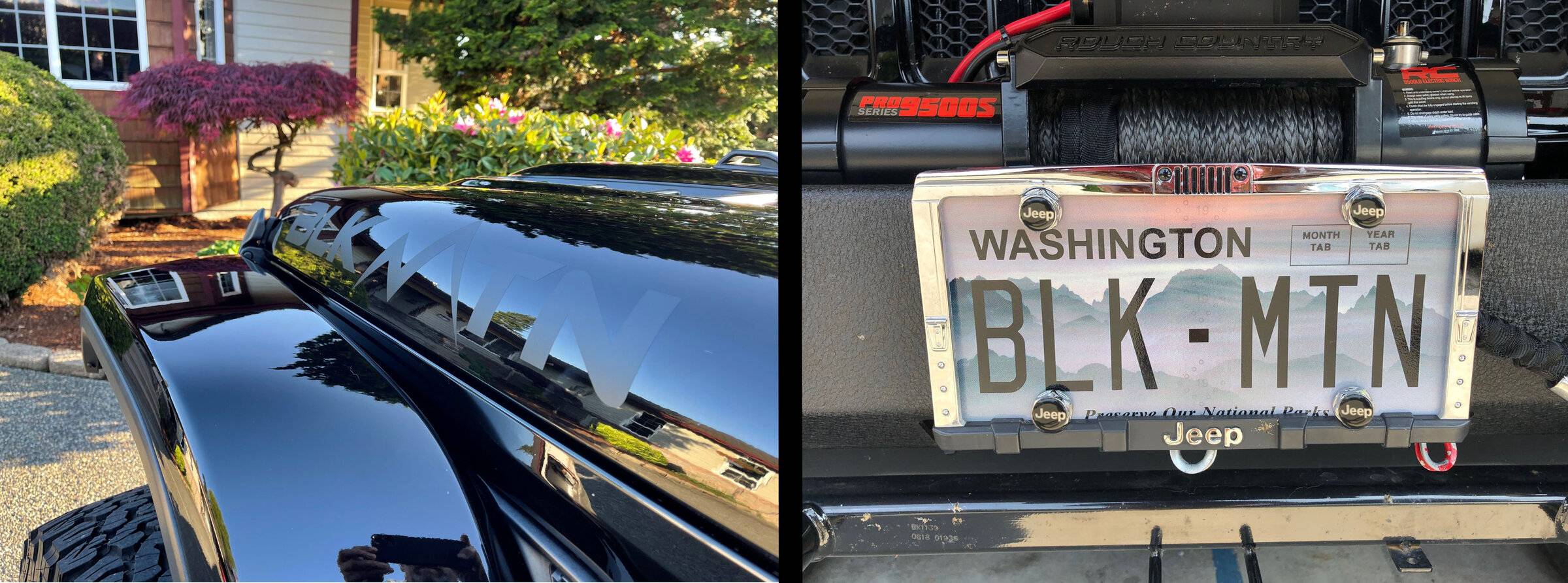 Jeep Wrangler JL Custom vanity license plates Name