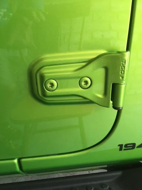 Jeep Wrangler JL Bubbles in Paint at Door Hinges Hinge-5
