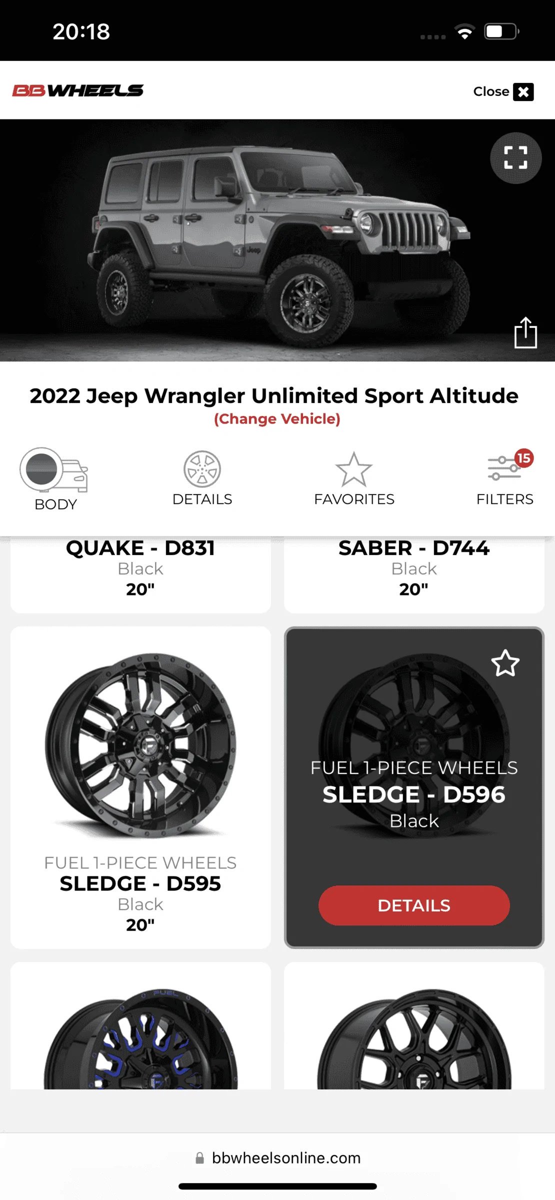 Jeep Wrangler JL Help me decide on wheels! 3C63F321-ABBD-435C-BD27-BB74D88DDE4B