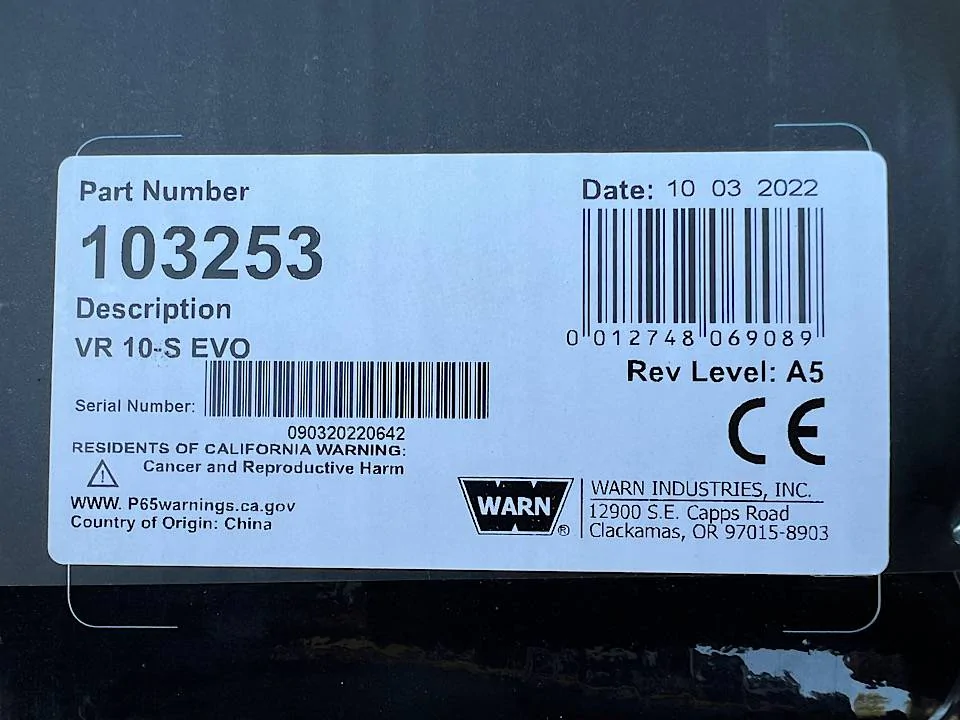 Jeep Wrangler JL Warn VR Evo 10s or 12s Feedback 445B680B-F62D-48A9-86D6-076BC5363E06