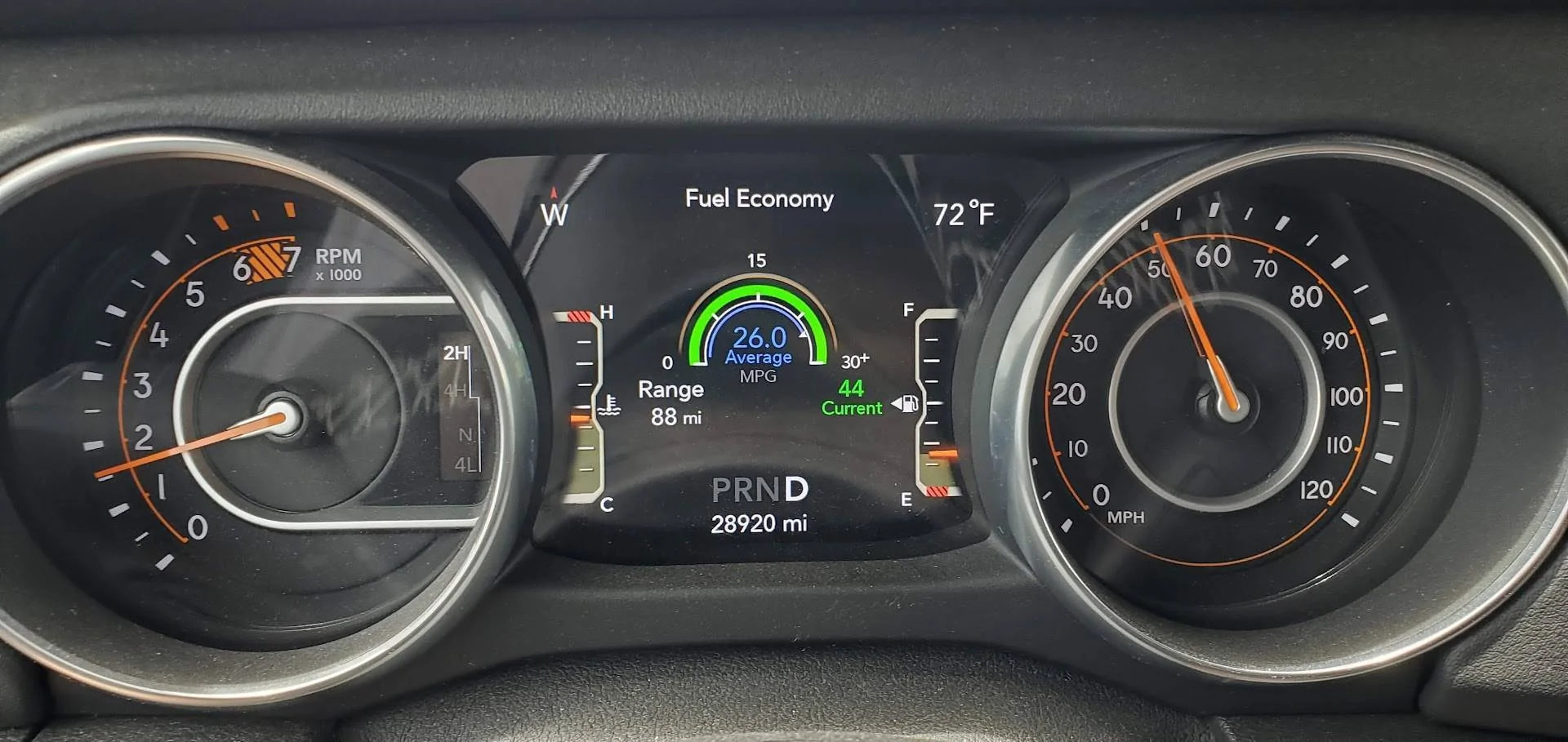 Jeep Wrangler JL Fuel Mileage 20220612_132057