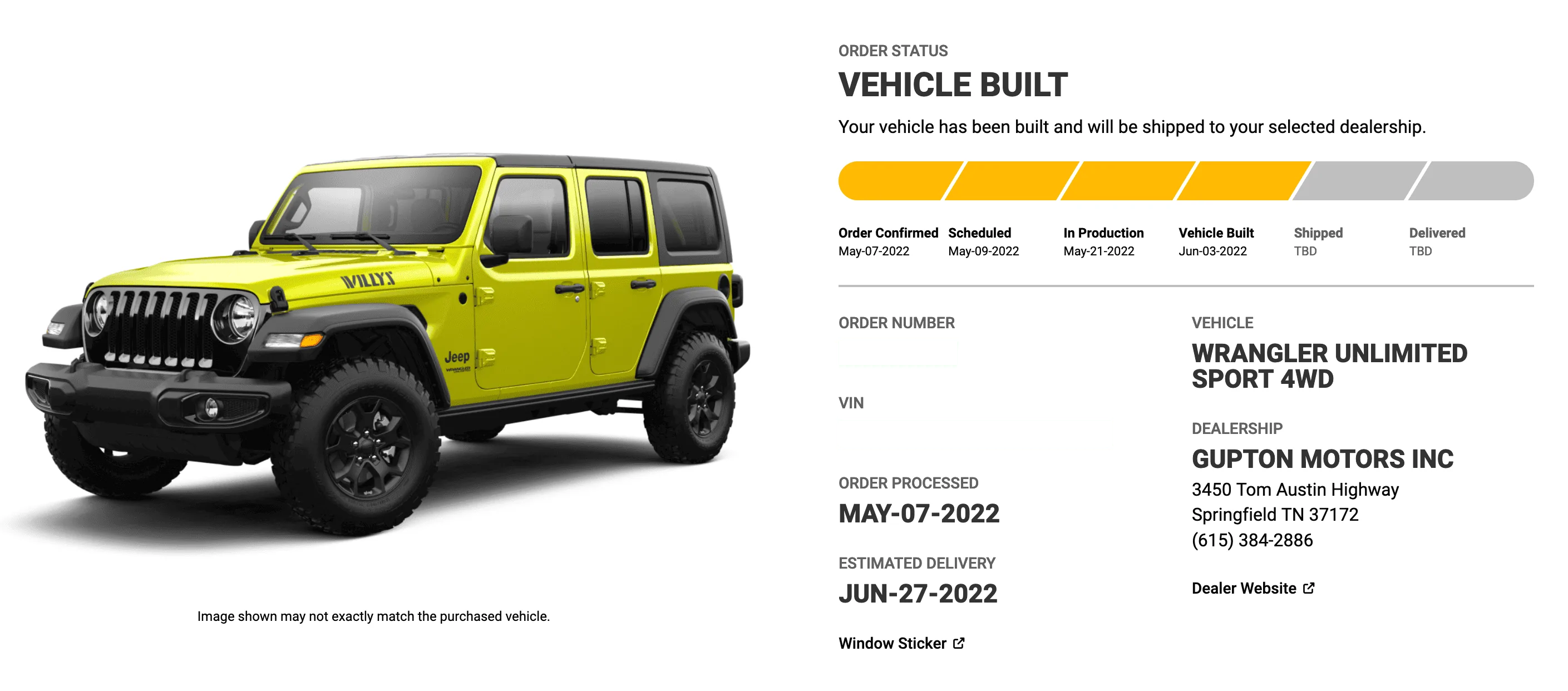 Jeep Wrangler JL Gupton roll call and updates on 2022 orders. Screen Shot 2022-06-14 at 11.04.53 AM