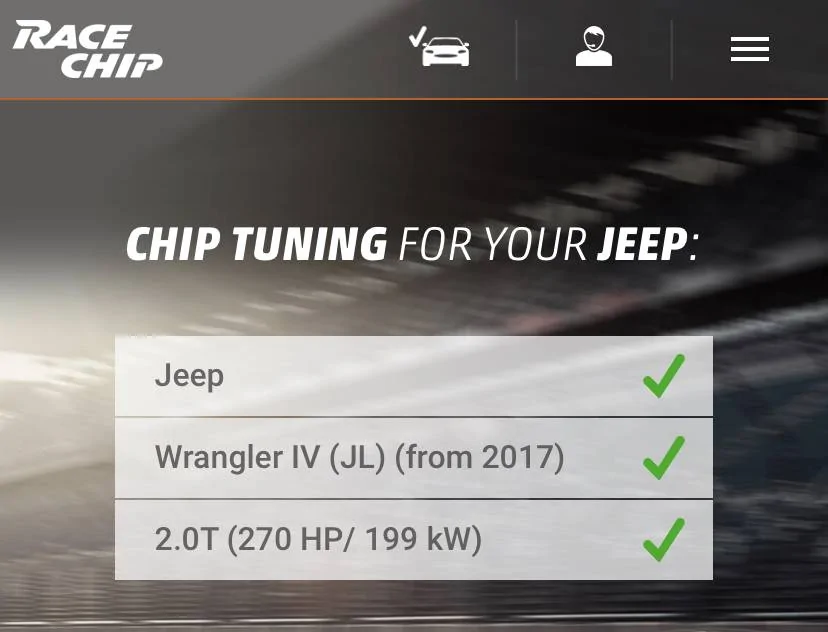 Jeep Wrangler JL RACECHIP RS TUNER 27ED9B0C-B94D-4E8E-AC84-B377656893DE