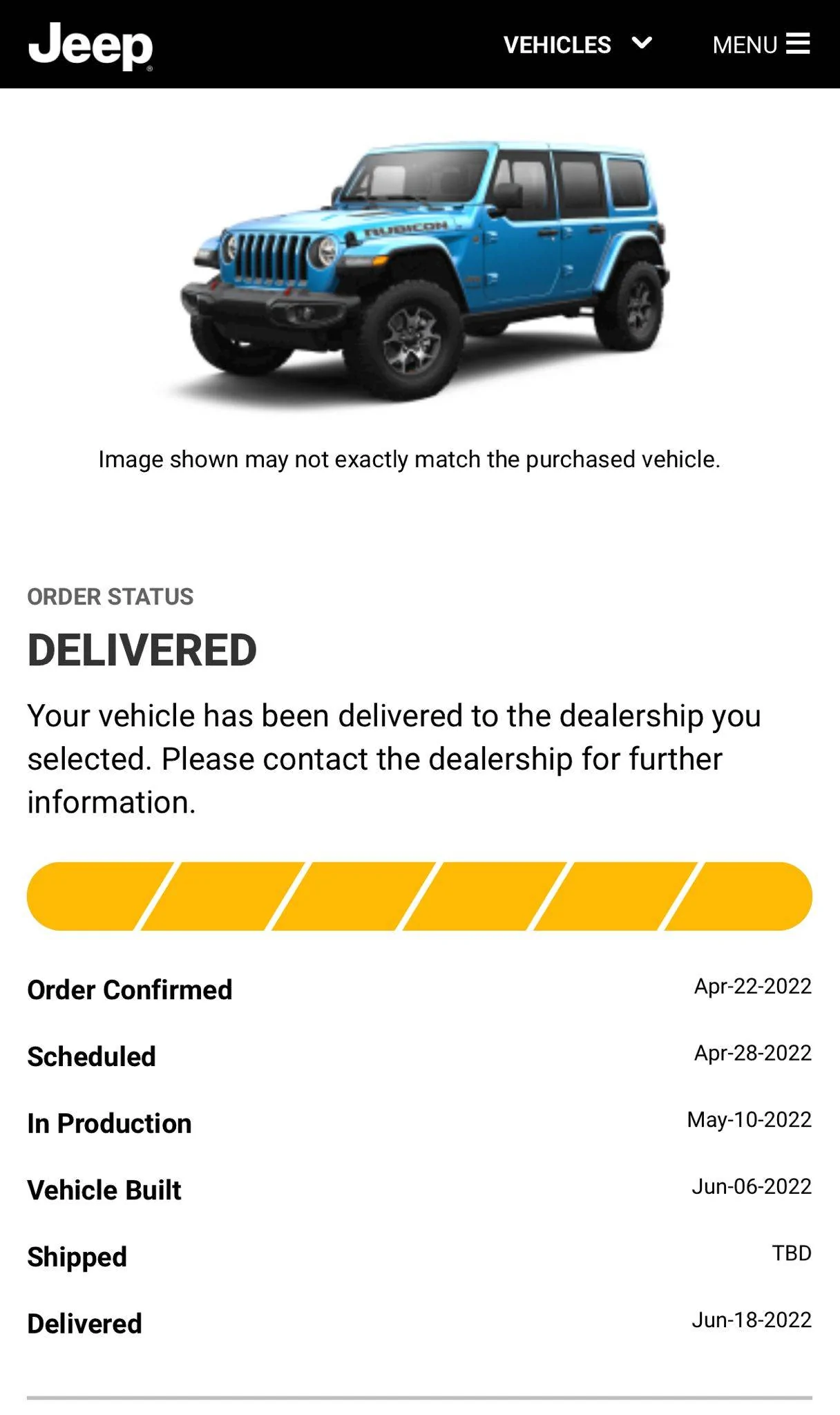 Jeep Wrangler JL Koons Roll Call and updates 2022 orders 1655827521770