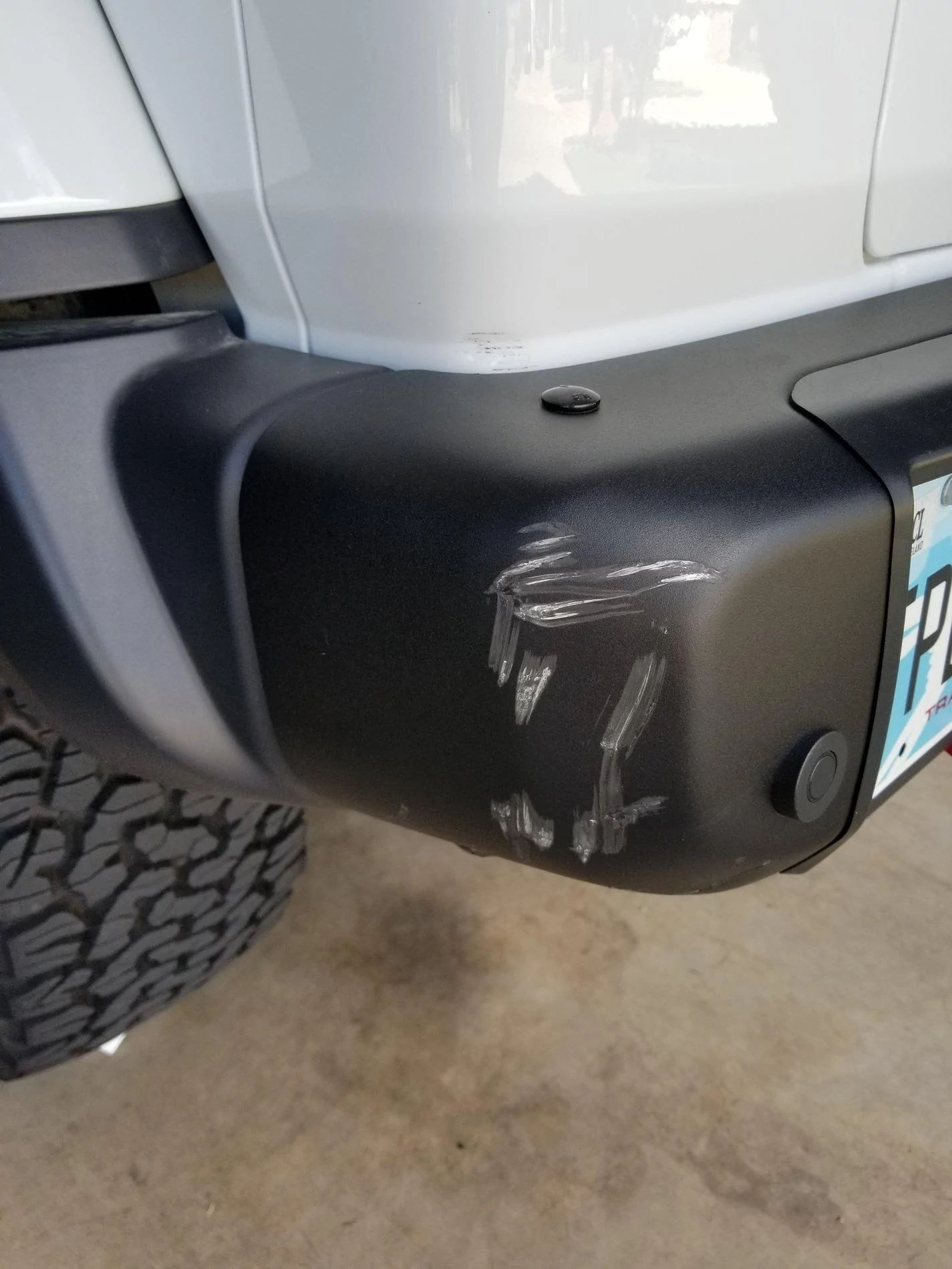 Jeep Wrangler JL Steel bumper touch up 20180704_165218