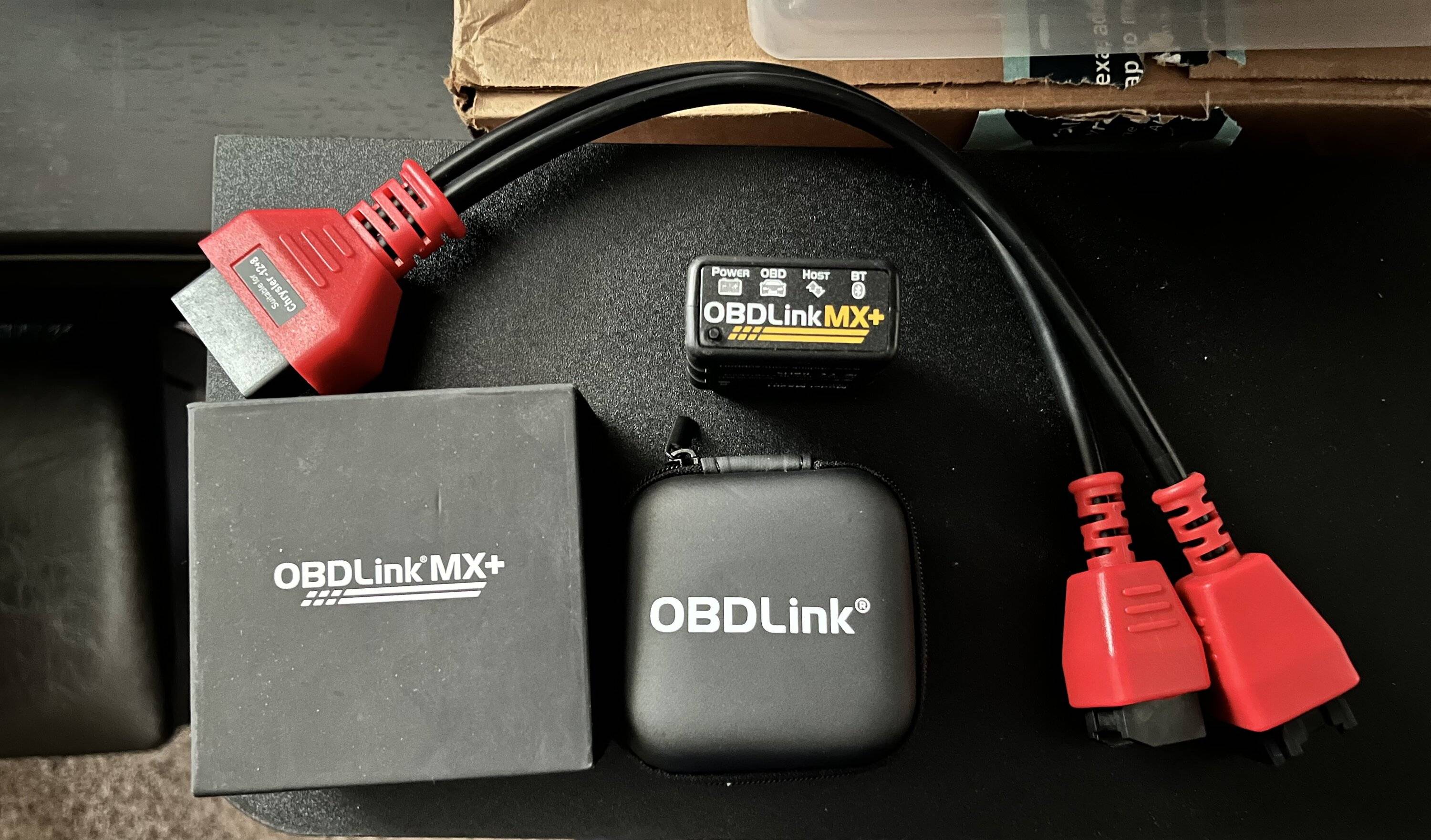 Jeep Wrangler JL OBDLink MX+ OBD2 Bluetooth Scanner FCA Security Bypass Cable B09E0033-04DC-4158-8F6B-5A56D3B7948A