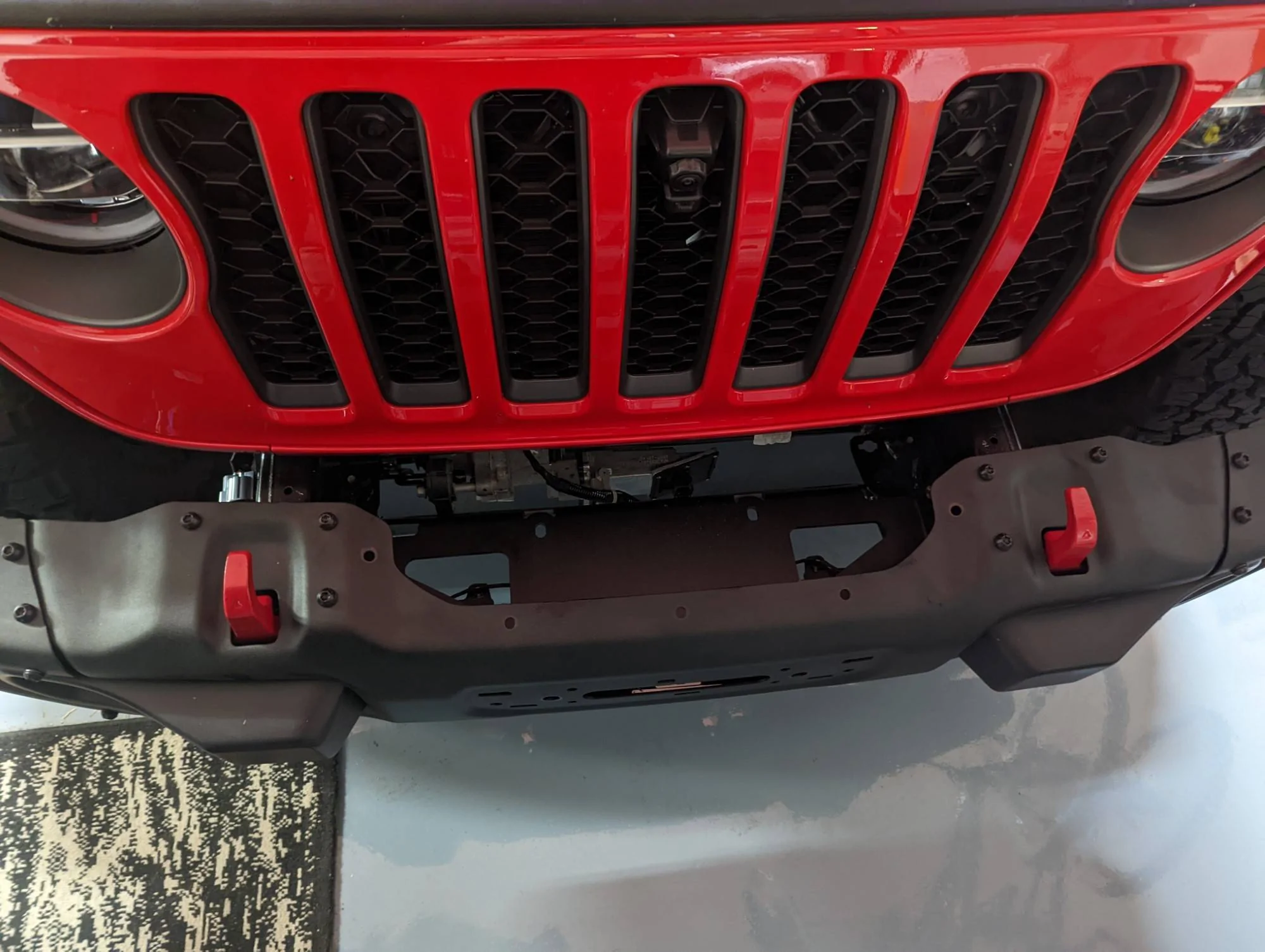Jeep Wrangler JL Winch Woes Grimm-plate-steel-bumper