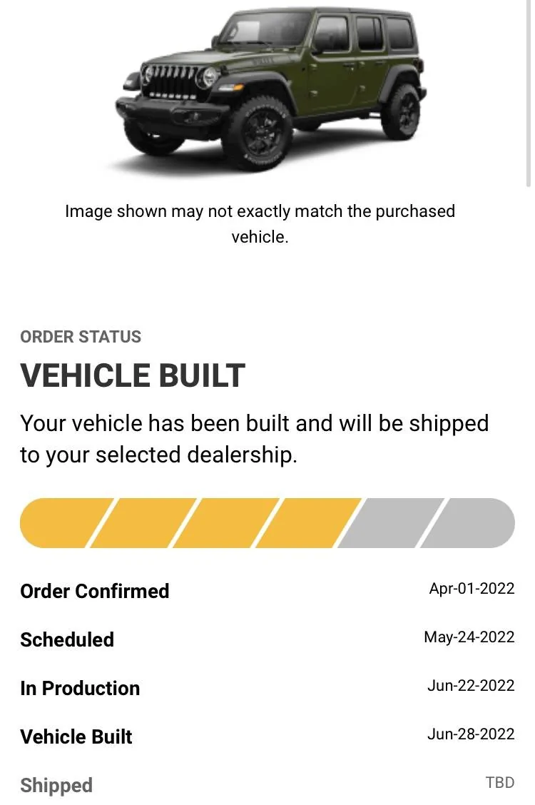 Jeep Wrangler JL Gupton roll call and updates on 2022 orders. DC60FE57-7005-4E32-9812-C25F27FBEAF0