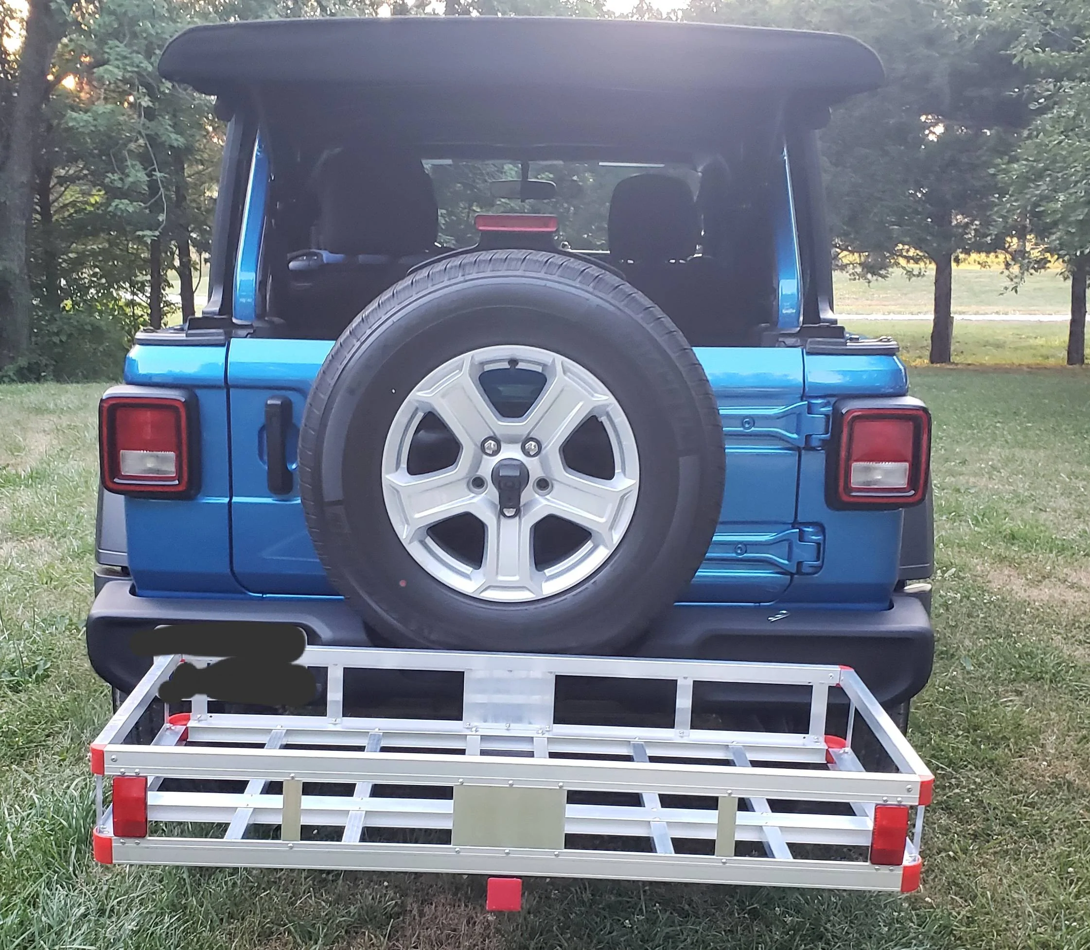 Jeep Wrangler JL My new hitch rack 20220703_201903
