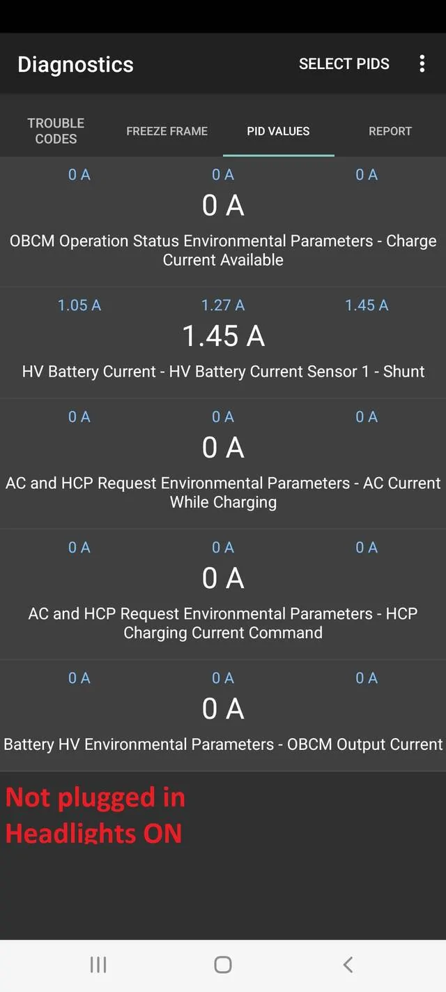 Jeep Wrangler JL Battery Drain while plugged in to Level 1 and Level 2 Chargers Testing Data Not-plugged-In