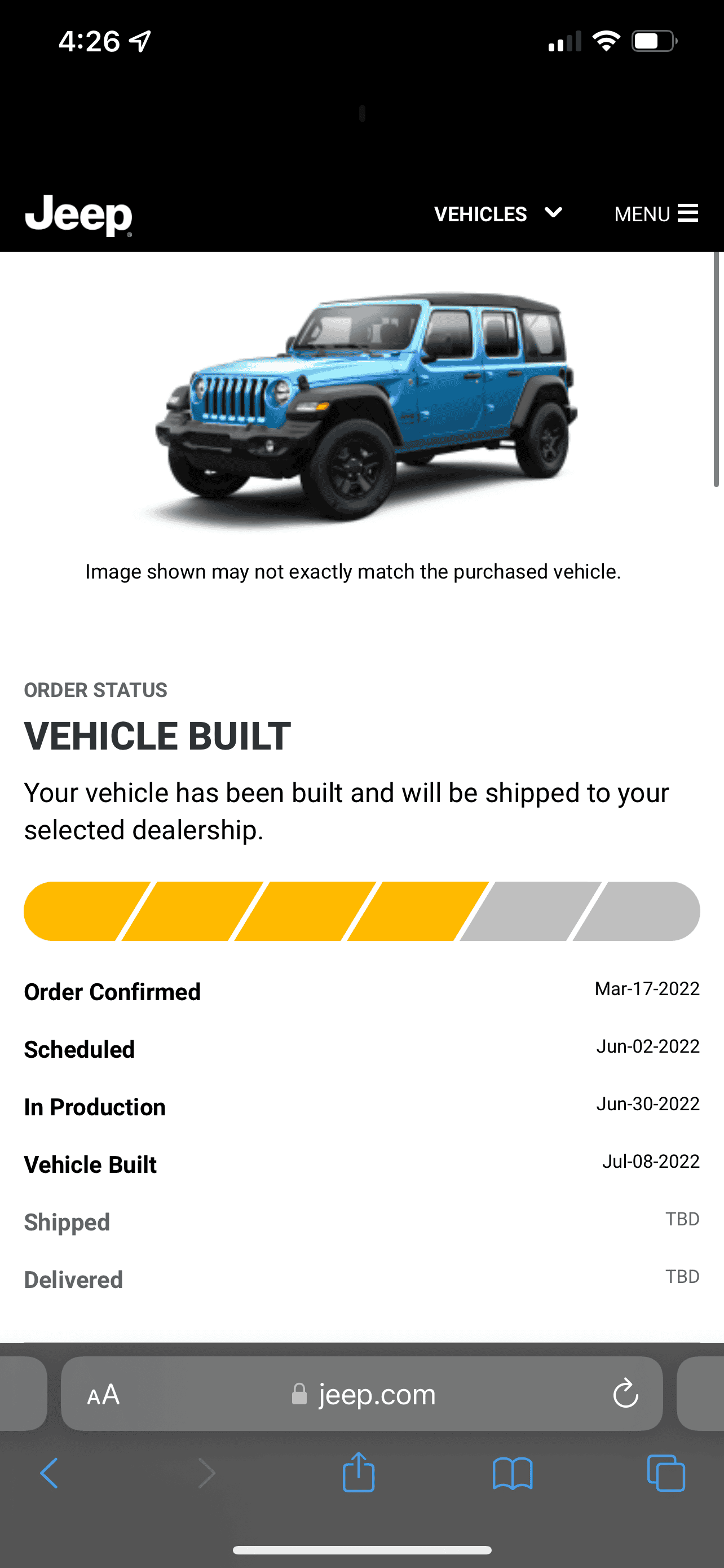 Jeep Wrangler JL Where's my Jeep? 79757120-0E30-4AA6-B92B-6EC243D0890E