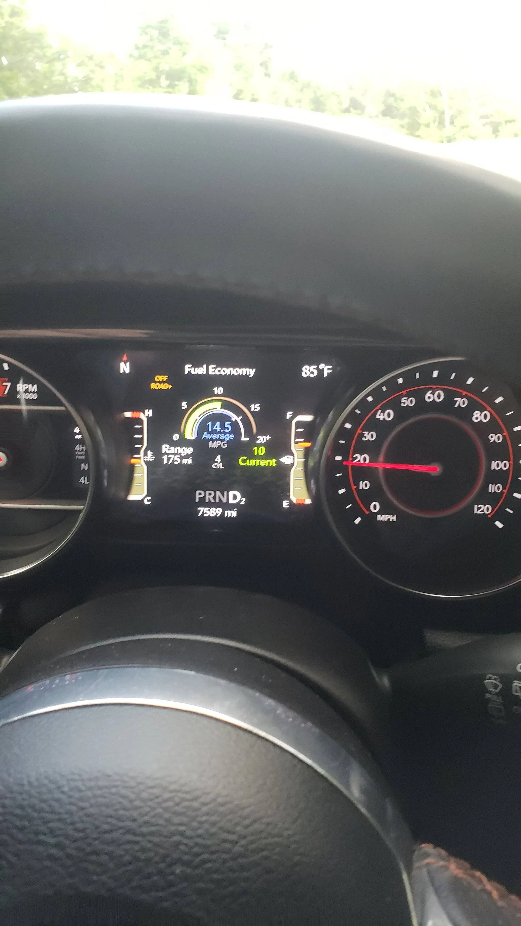 Jeep Wrangler JL 4 cyl mode, off road plus 20220713_134519