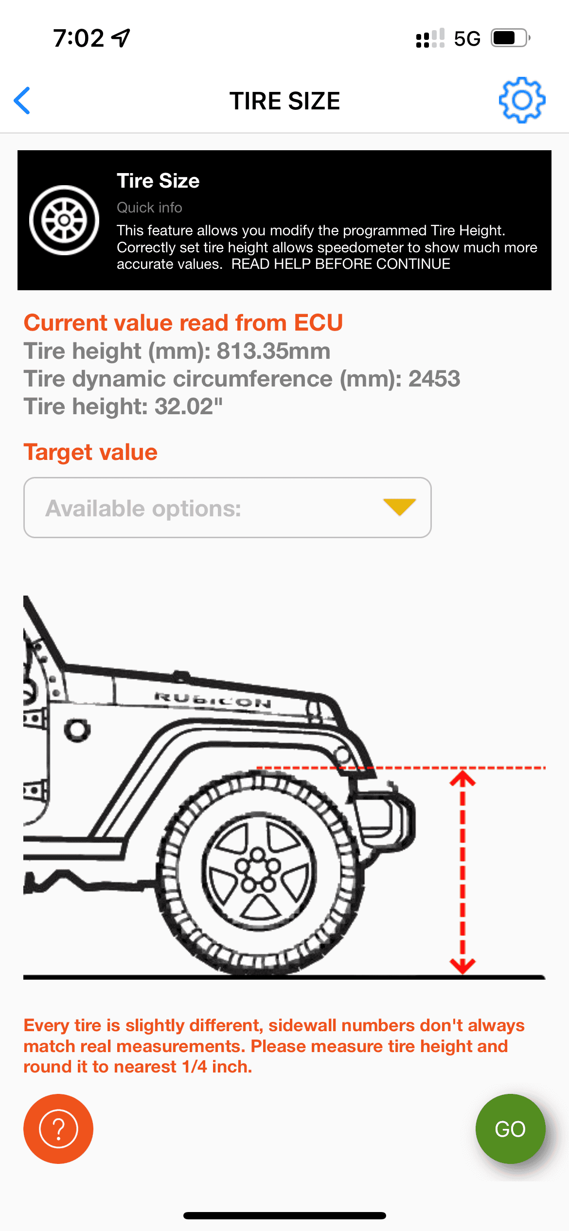 Jeep Wrangler JL Dealer Speedo Calibration CFC85429-718C-4088-8946-DF775EA81B15