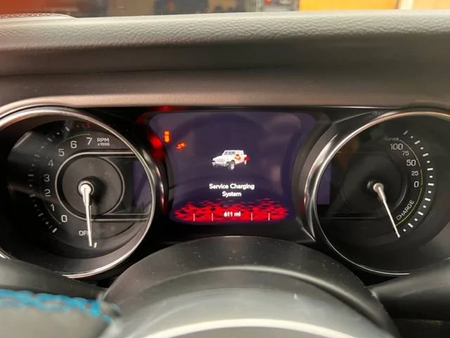 Jeep Wrangler JL Service Charging System Error Message Service Charging System