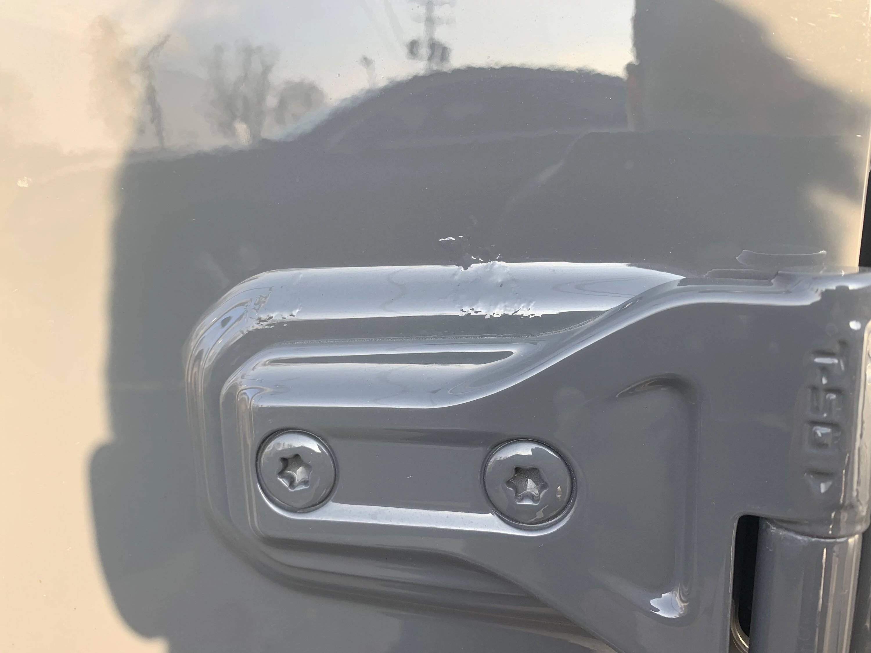 Jeep Wrangler JL Bubbles in Paint at Door Hinges B7A9F948-C4C1-4267-91BD-FF21F6AE15A4