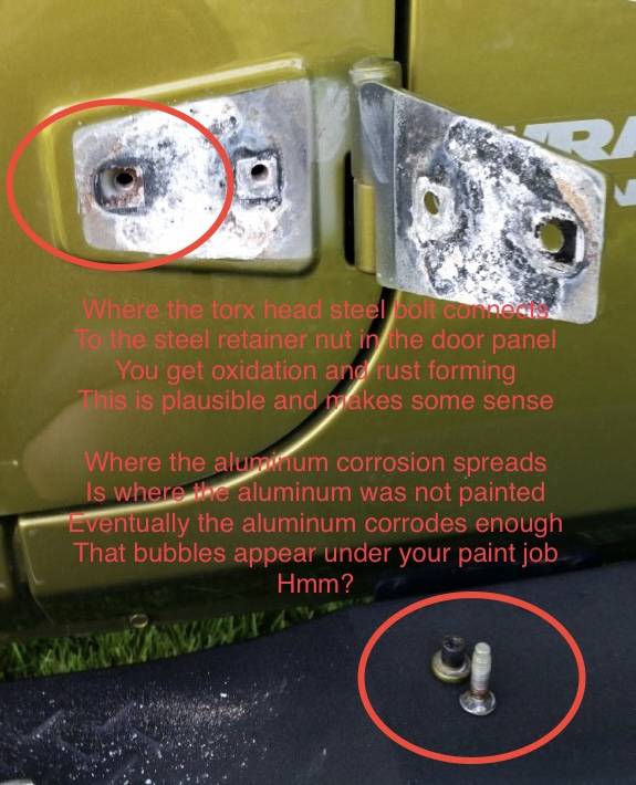Jeep Wrangler JL Bubbles in Paint at Door Hinges 40AB28C0-BEE9-4676-9023-14787E73F09B