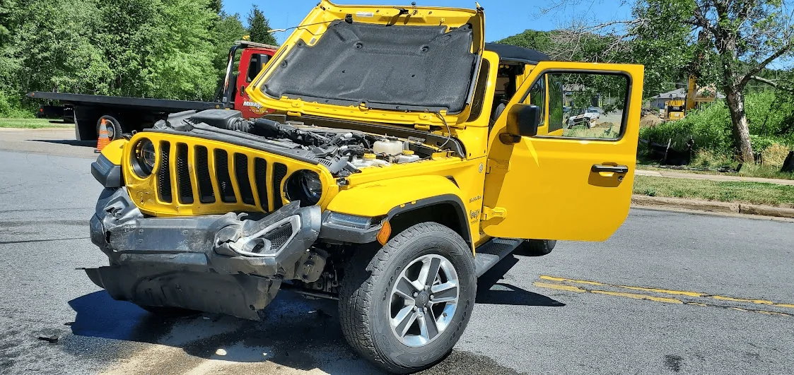 Jeep Wrangler JL Bubbles in Paint at Door Hinges 1658945090765