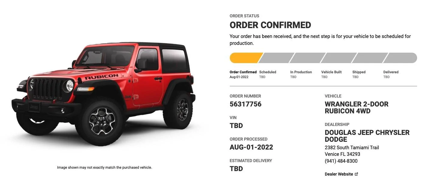 Jeep Wrangler JL So how many here have ordered a 2023? Screenshot 2022-08-03 at 17.18.00