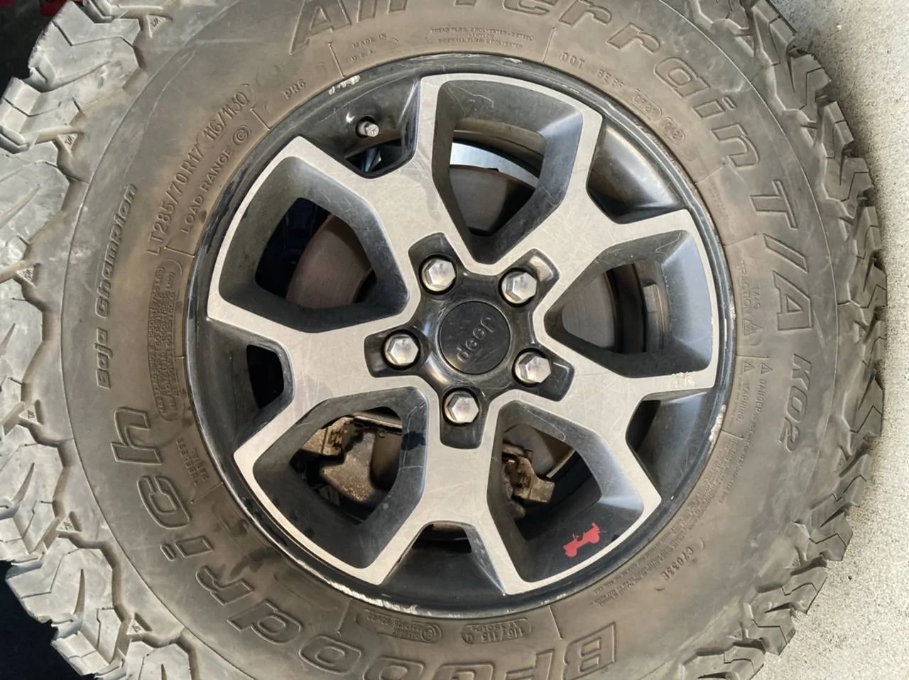 Jeep Wrangler JL Rubicon Wheels E61AF4B3-2F0C-4798-ABF3-DFA0F5AC3C0B