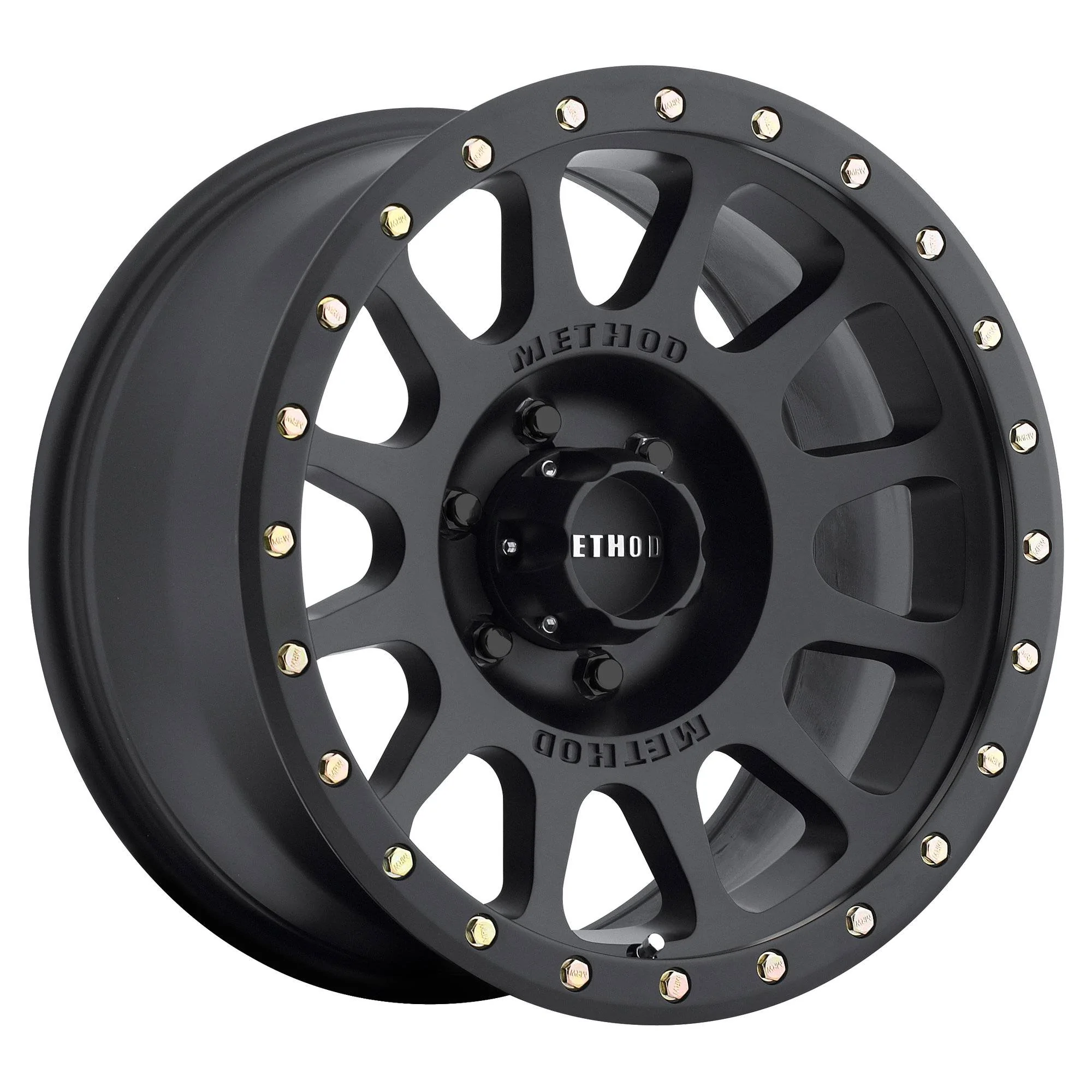 Jeep Wrangler JL Method 305 - set of 5 Method_Race_Wheels_MR305_NV_Matte_Black_1