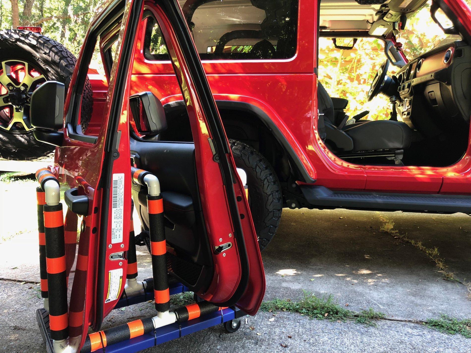 Jeep Wrangler JL DIY Hardtop and Door Holders doors_002