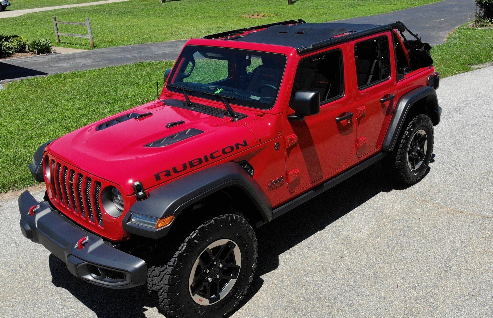 Jeep Wrangler JL Alien Sunshade Customer Showcase and Gallery Luco (forum) Firecracker Red with Black Shade 2