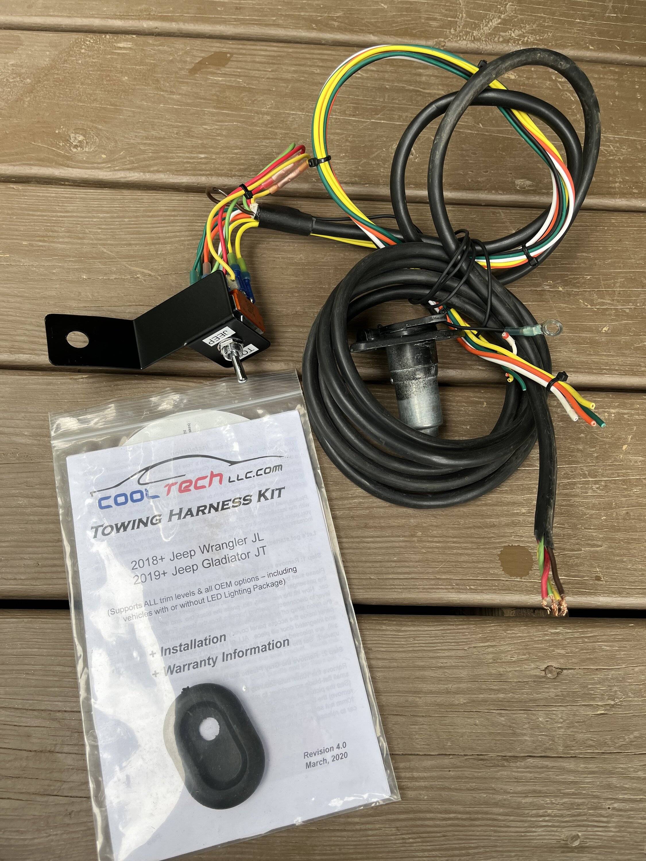 Jeep Wrangler JL 2022 toad tail light wiring kit for pull behind rv CCDB65E7-9B01-4937-A46E-44CBB4DCC068