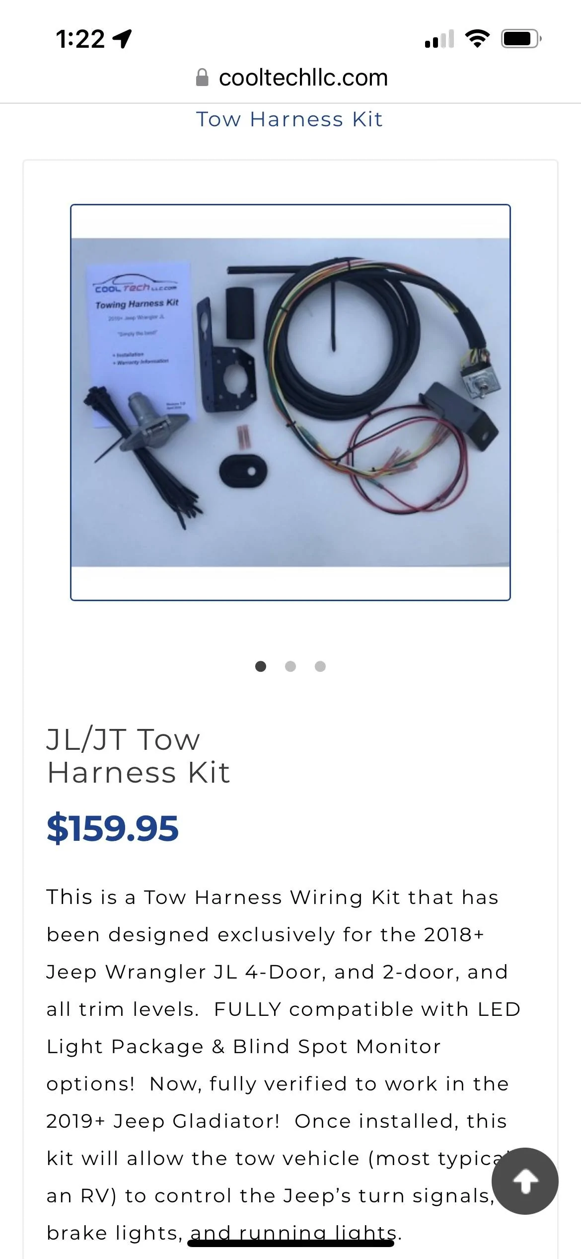 Jeep Wrangler JL 2022 toad tail light wiring kit for pull behind rv 0F602E91-A80D-4586-AF29-42DEAD2E82DA