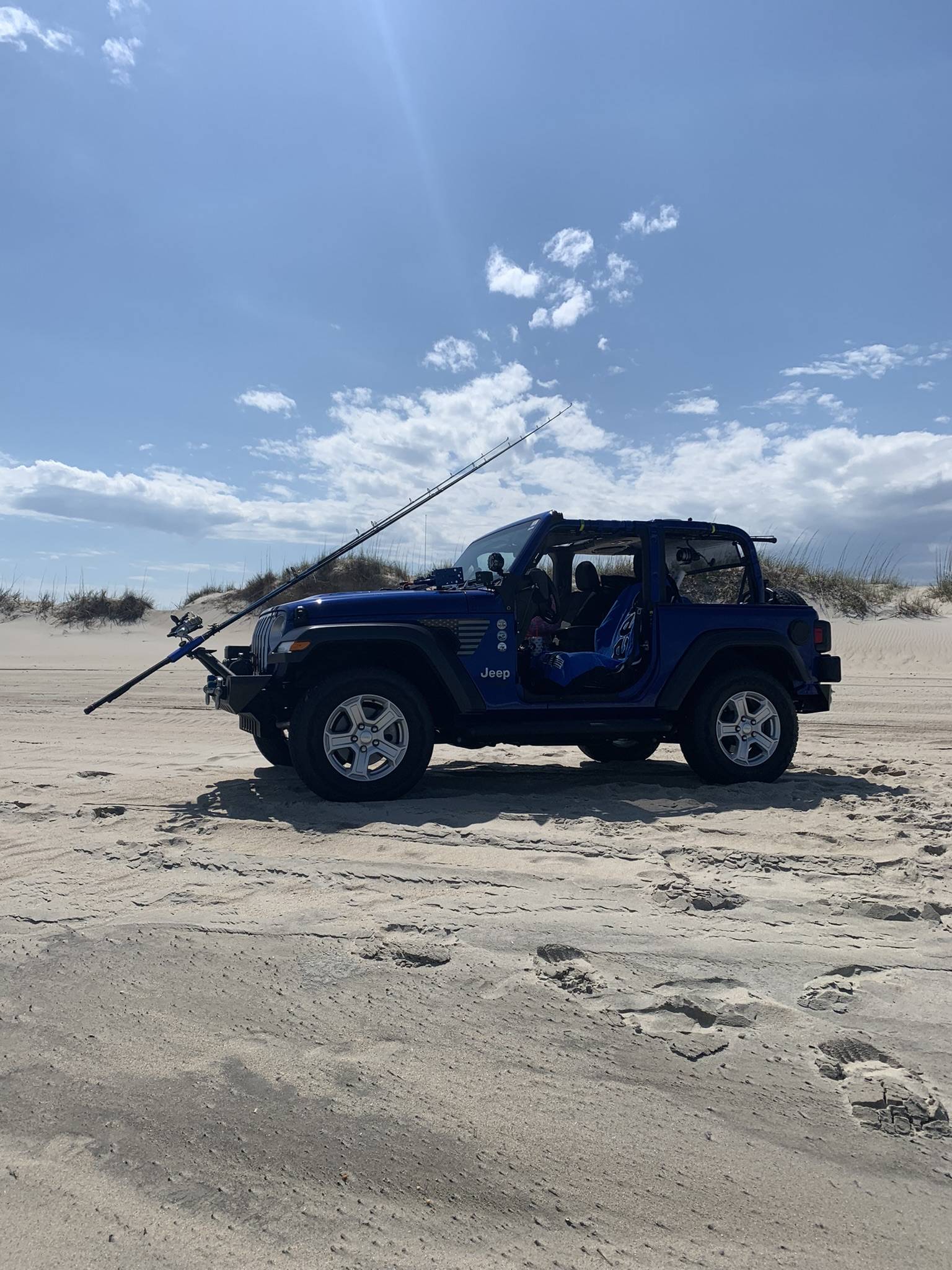 Jeep Wrangler JL "Goldilocks" solution for carrying surf rods outside JLU? 90F37E03-92C4-496E-BC49-184C129D3F1F