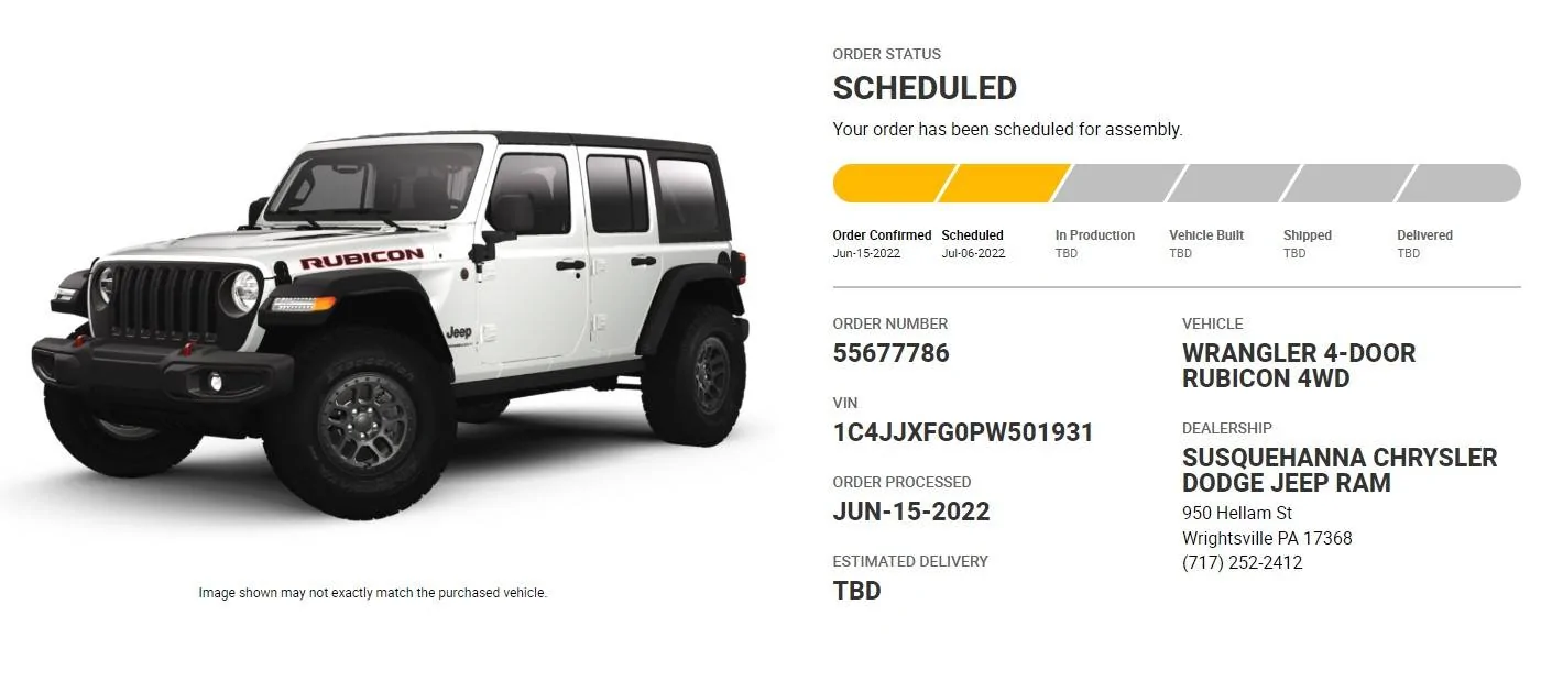 Jeep Wrangler JL 2023 Orders - Check in here Screenshot 2022-08-17 174059