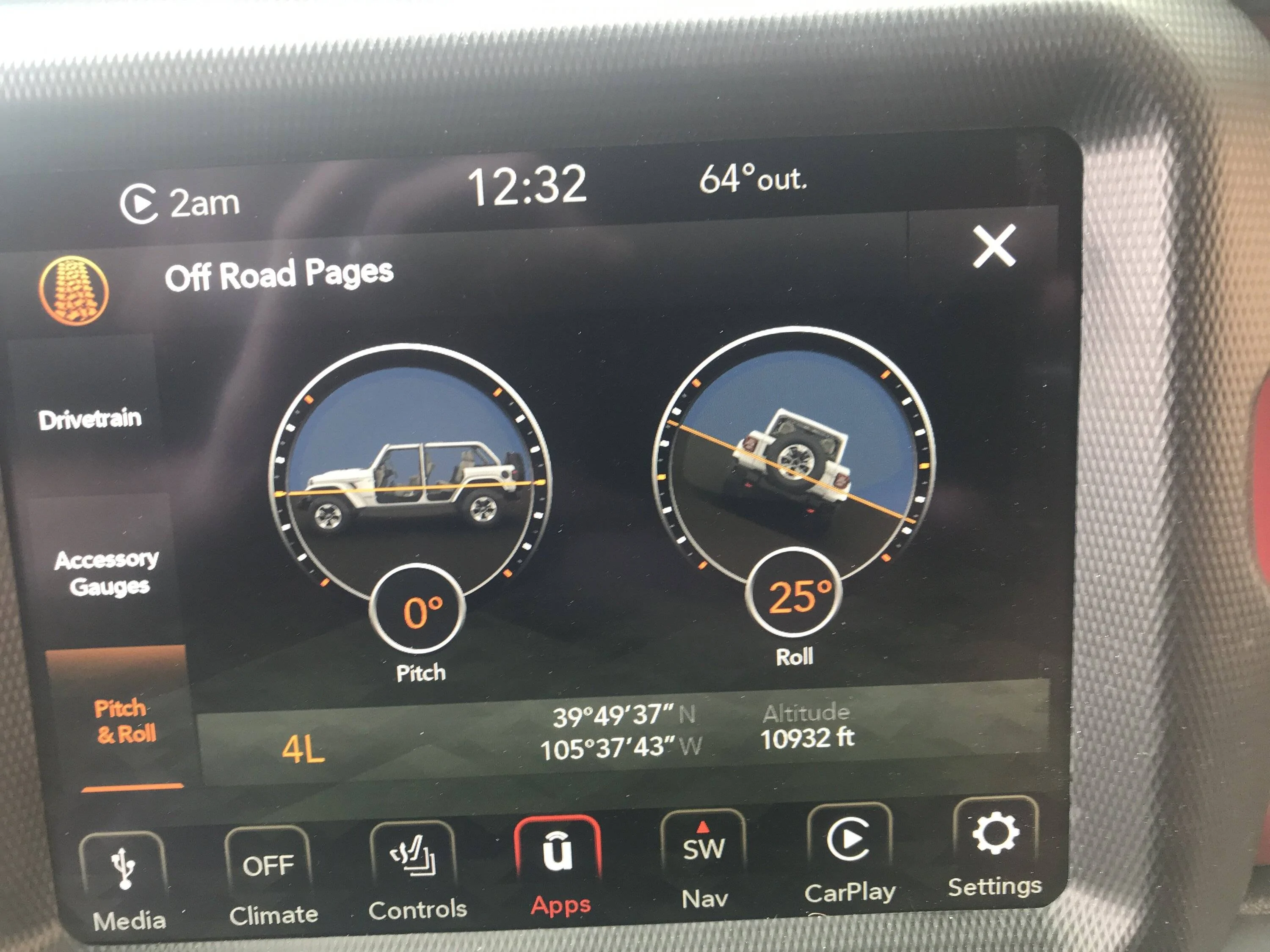 Jeep Wrangler JL XR observations 5OrpPandRoll
