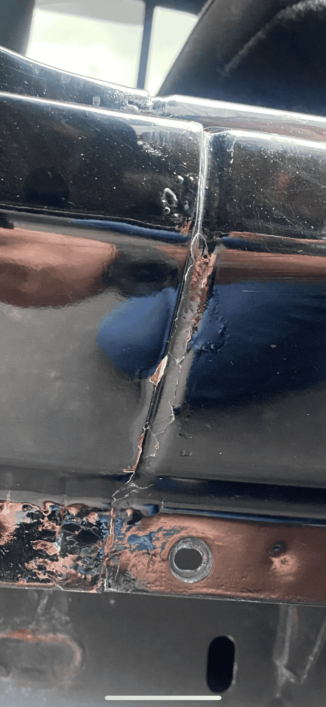 Jeep Wrangler JL Driver side rear passenger door frame paint cracking / bubbling 2854C0AD-9800-4C5B-B784-C11E679FB5D1
