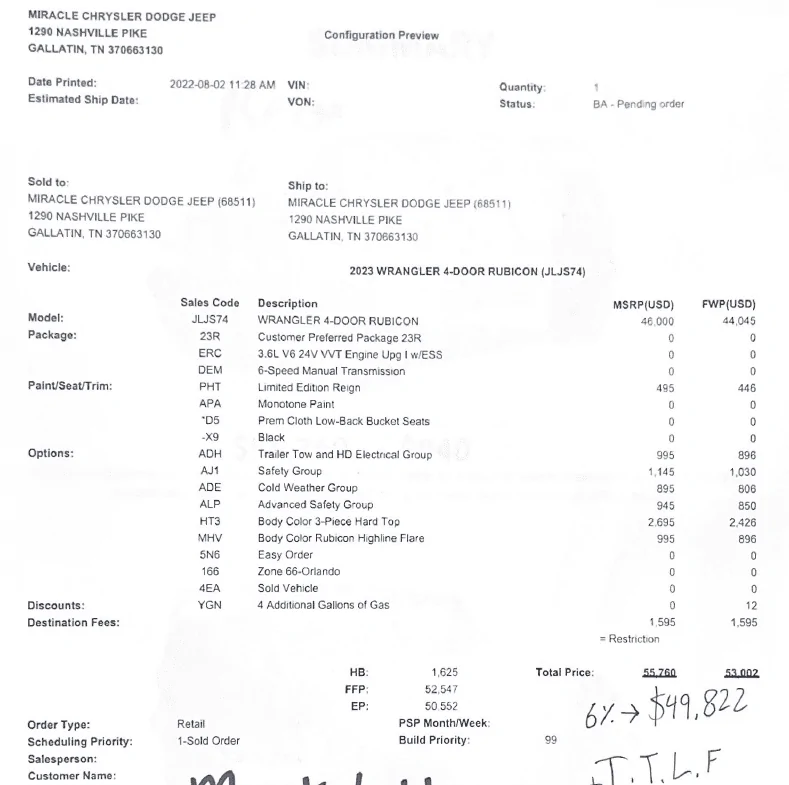 Jeep Wrangler JL Ratbert's Dealers Below-Invoice Spreadsheet 1661471917858