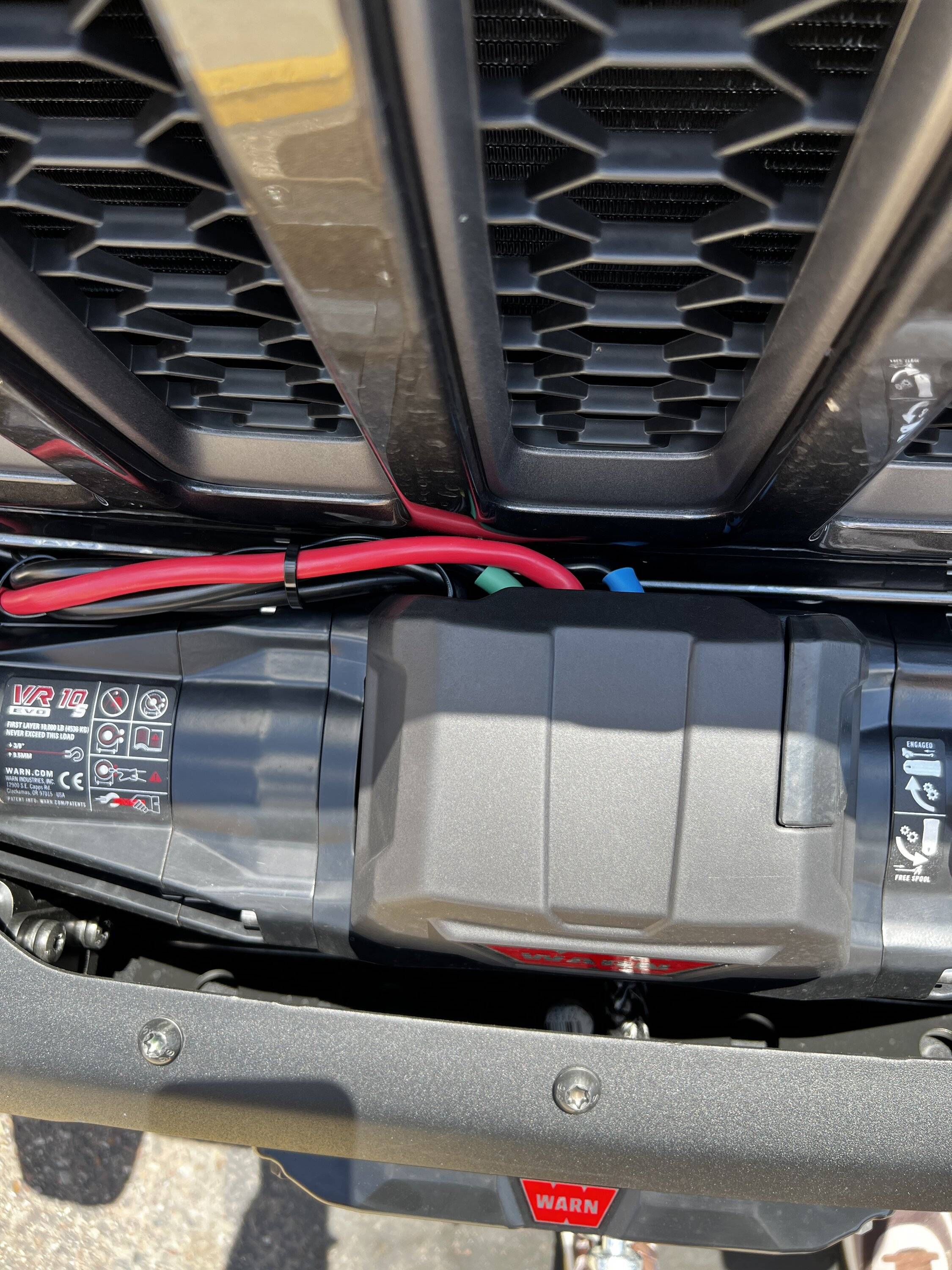 Jeep Wrangler JL Warn Winch - Cable/Wire Management IMG_3930