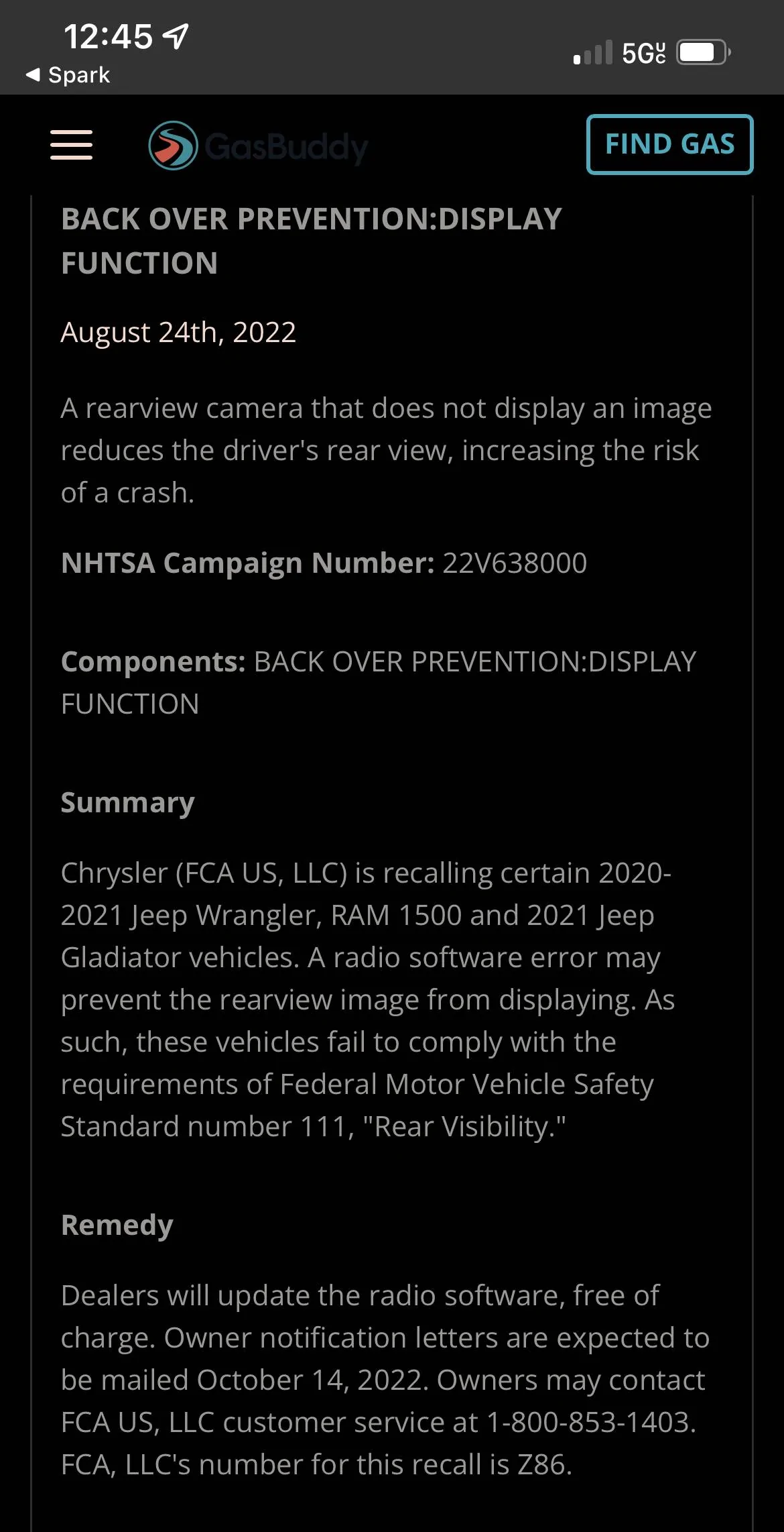 Jeep Wrangler JL Rearview Camera Recall IMG_2122