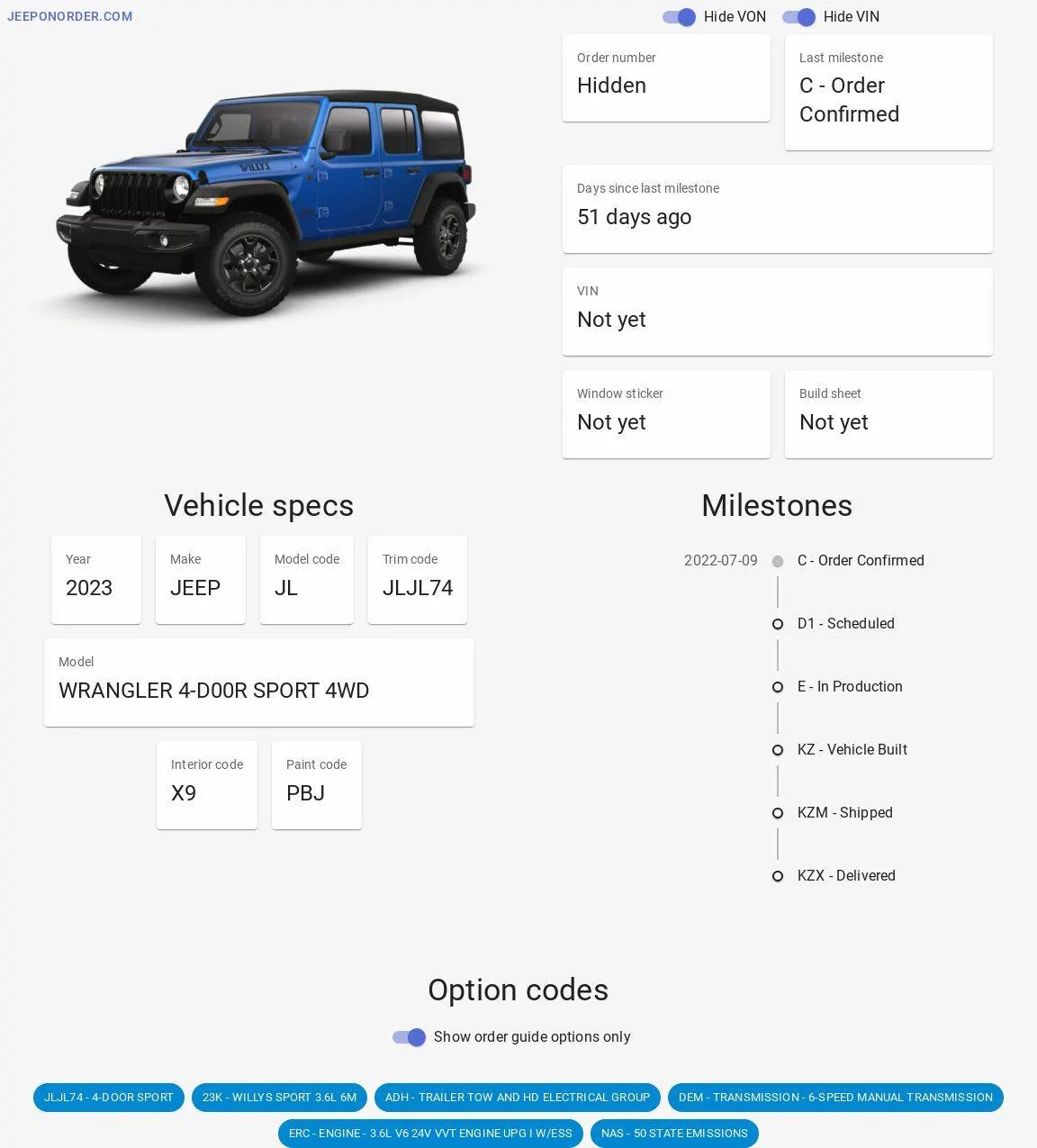 Jeep Wrangler JL So how many here have ordered a 2023? jeep order