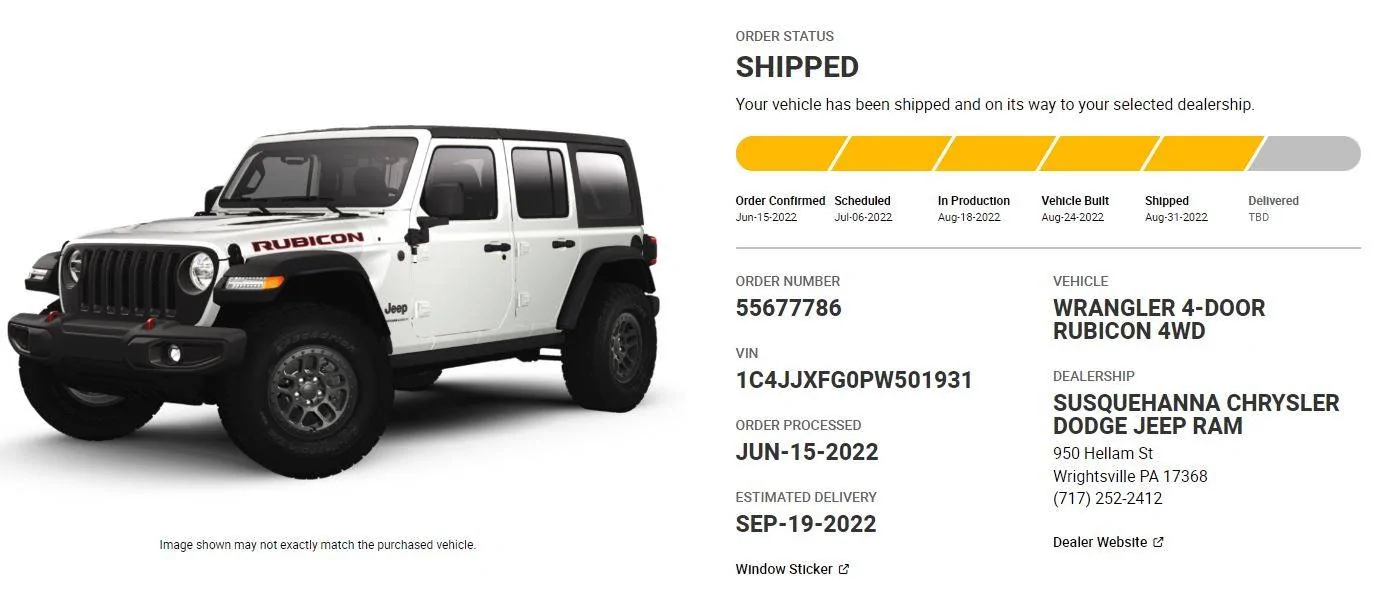 Jeep Wrangler JL 2023 Orders - Check in here WOOOOHOOOOO