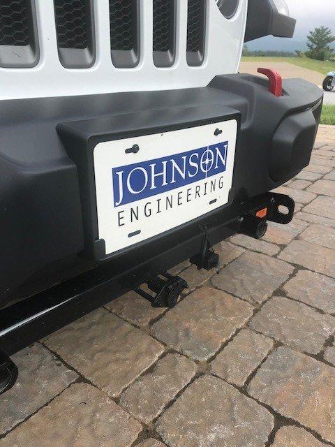 Jeep Wrangler JL front license plate holder 1