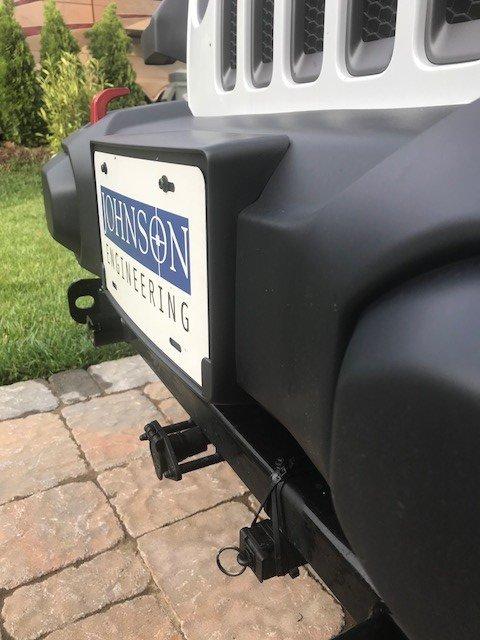 Jeep Wrangler JL front license plate holder 2
