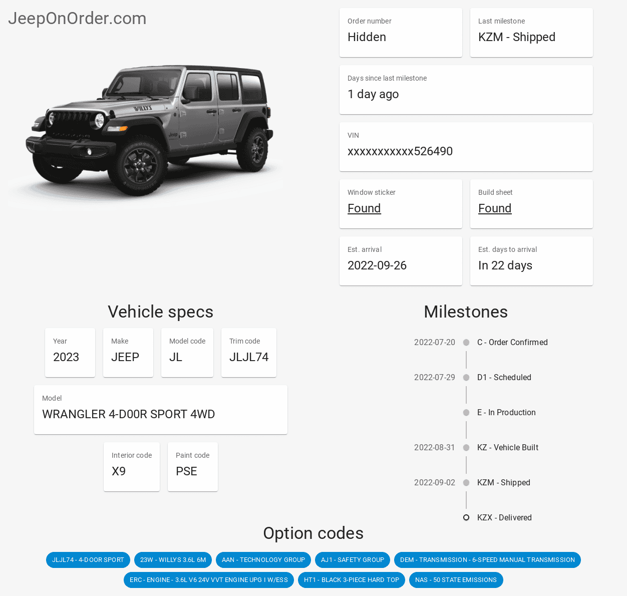 Jeep Wrangler JL 2023 Orders - Check in here A10758FA-70C1-4D54-9D08-C02129D7C22A