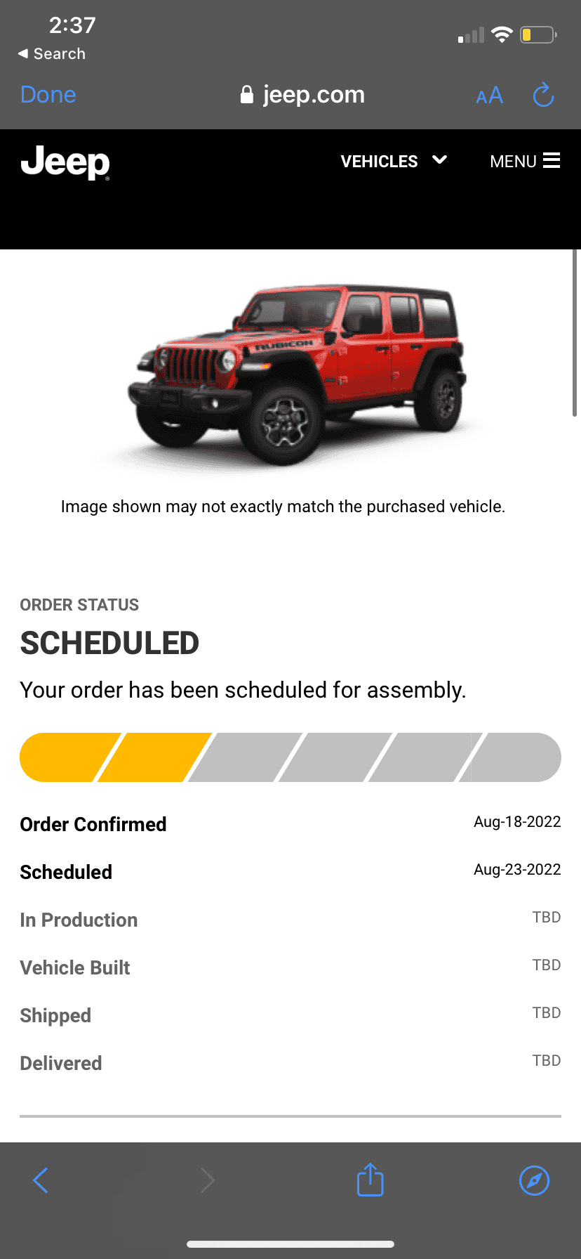 Jeep Wrangler JL So how many here have ordered a 2023? 2EC5CEE0-6DB7-4877-8044-2F2429F17F0B