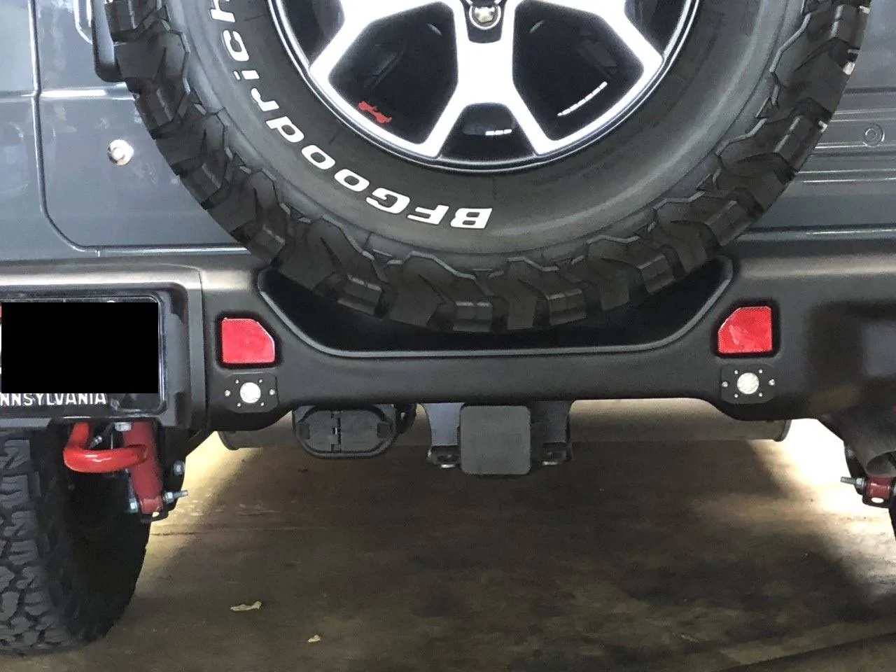 Jeep Wrangler JL Rear Bumper Integrated LED Reverse Lights rear lights