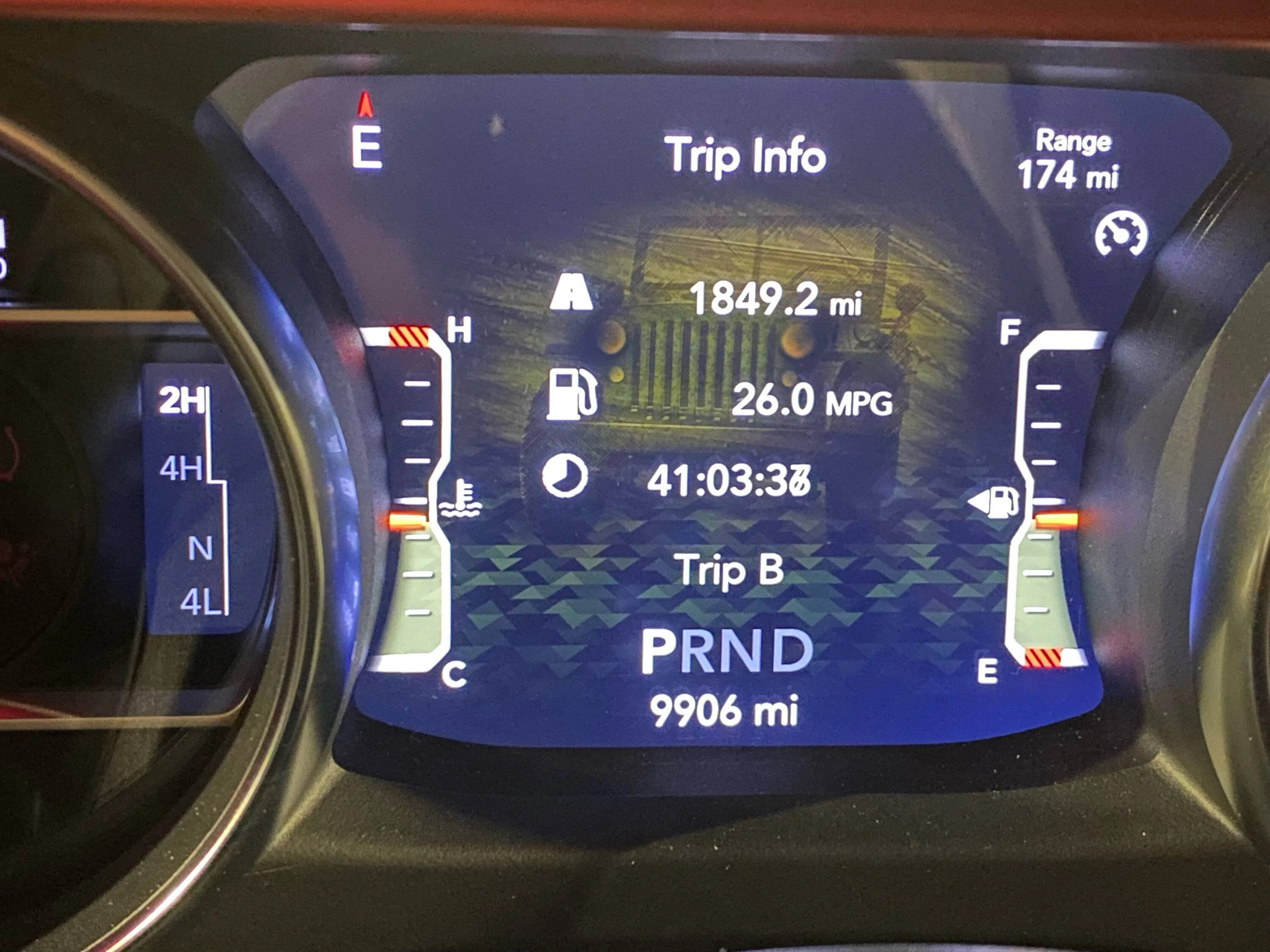 Jeep Wrangler JL 2021 JLURD Trip Performance Report Trip Log