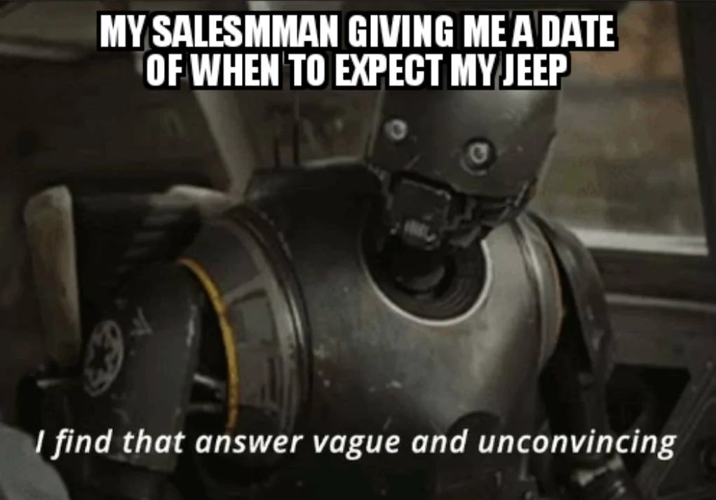 Jeep Wrangler JL 2023 Orders - Check in here Screenshot_20220905-213835_Meme Generator Fr